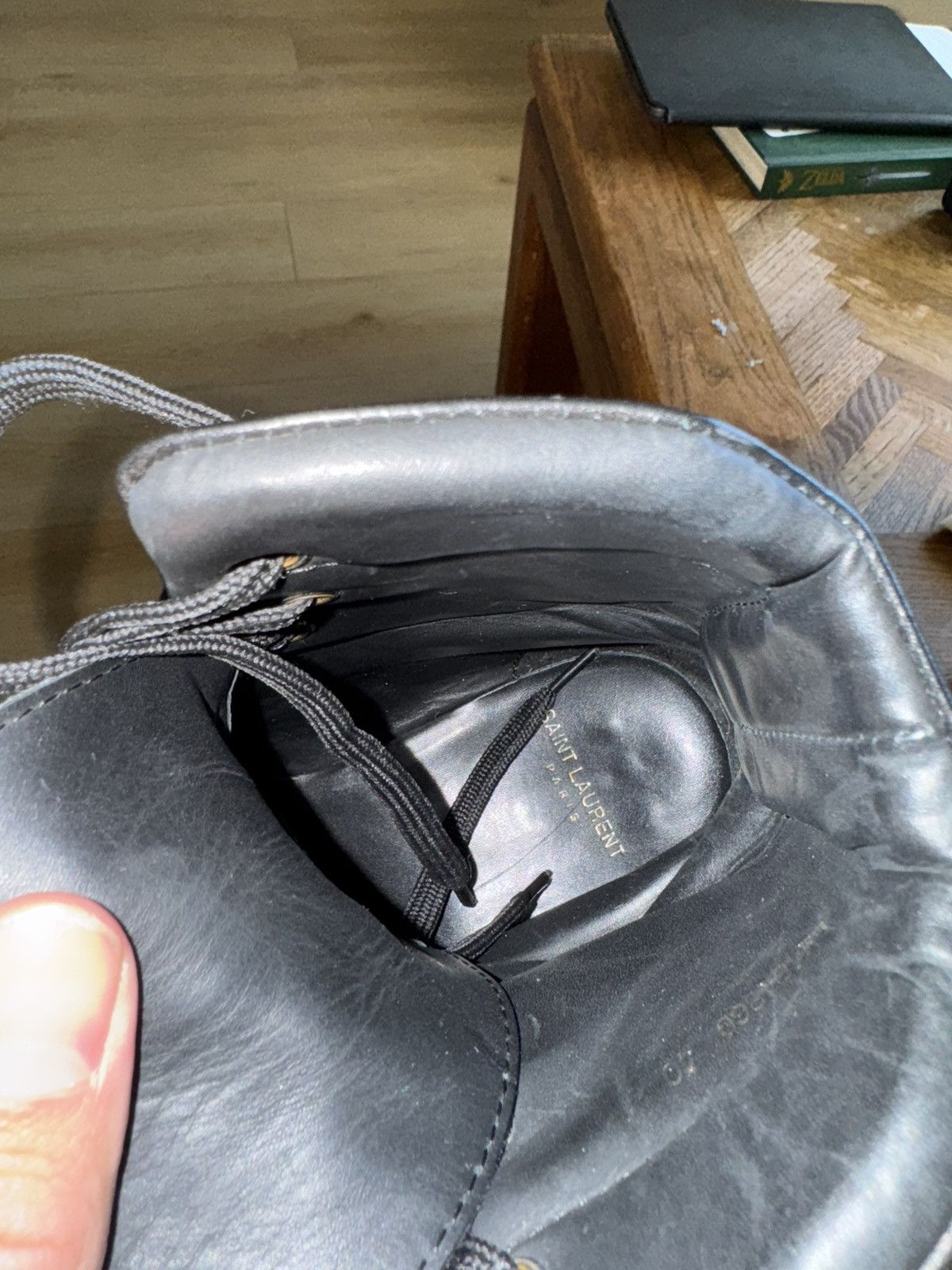 Saint Laurent Paris William Combat Boots Size US 7 / EU 40 - 9 Thumbnail