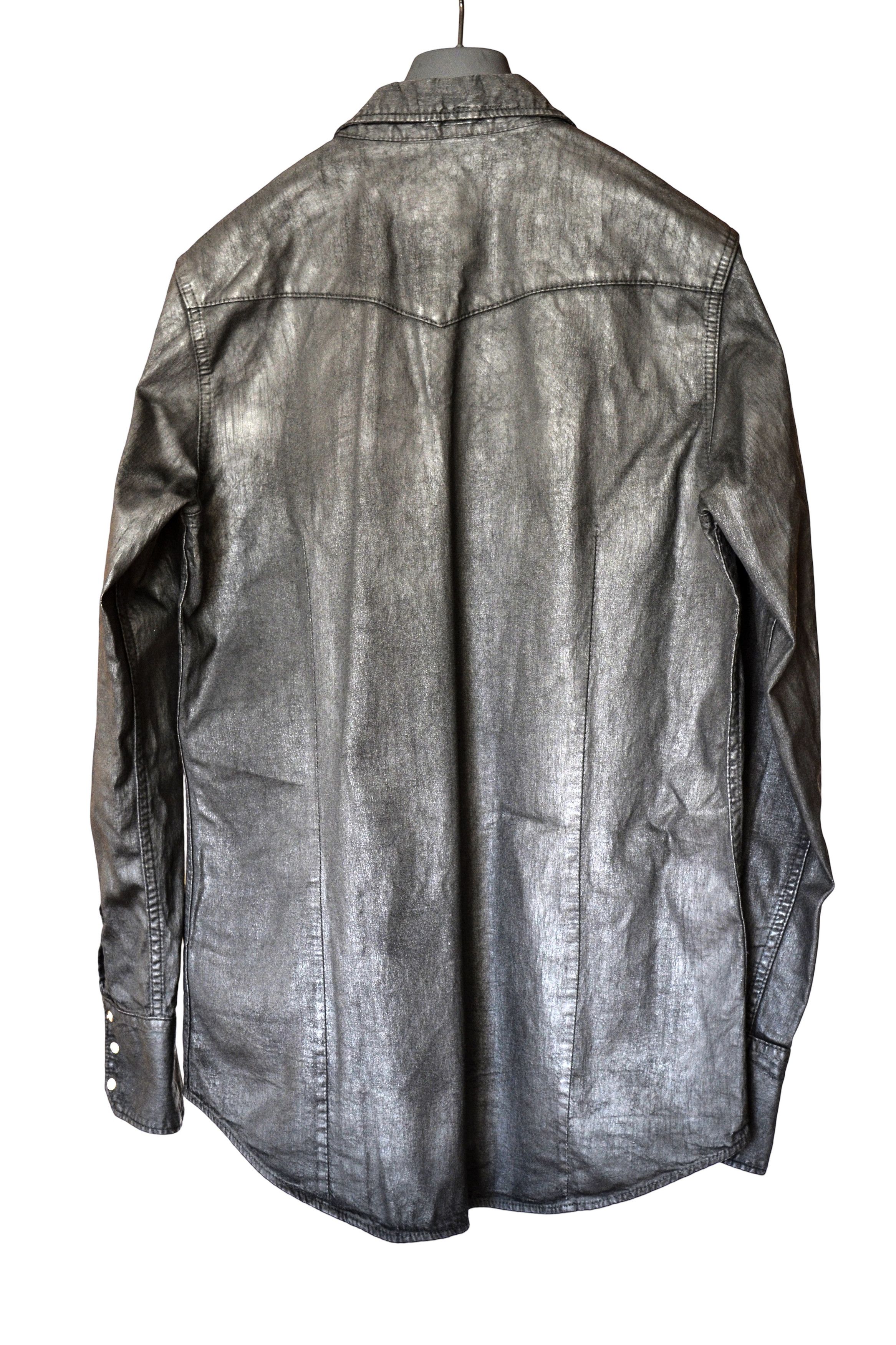 Dsquared2 DSQUARED2 Waxed-Coated Western Shirt Size US L / EU 52-54 / 3 - 10 Thumbnail