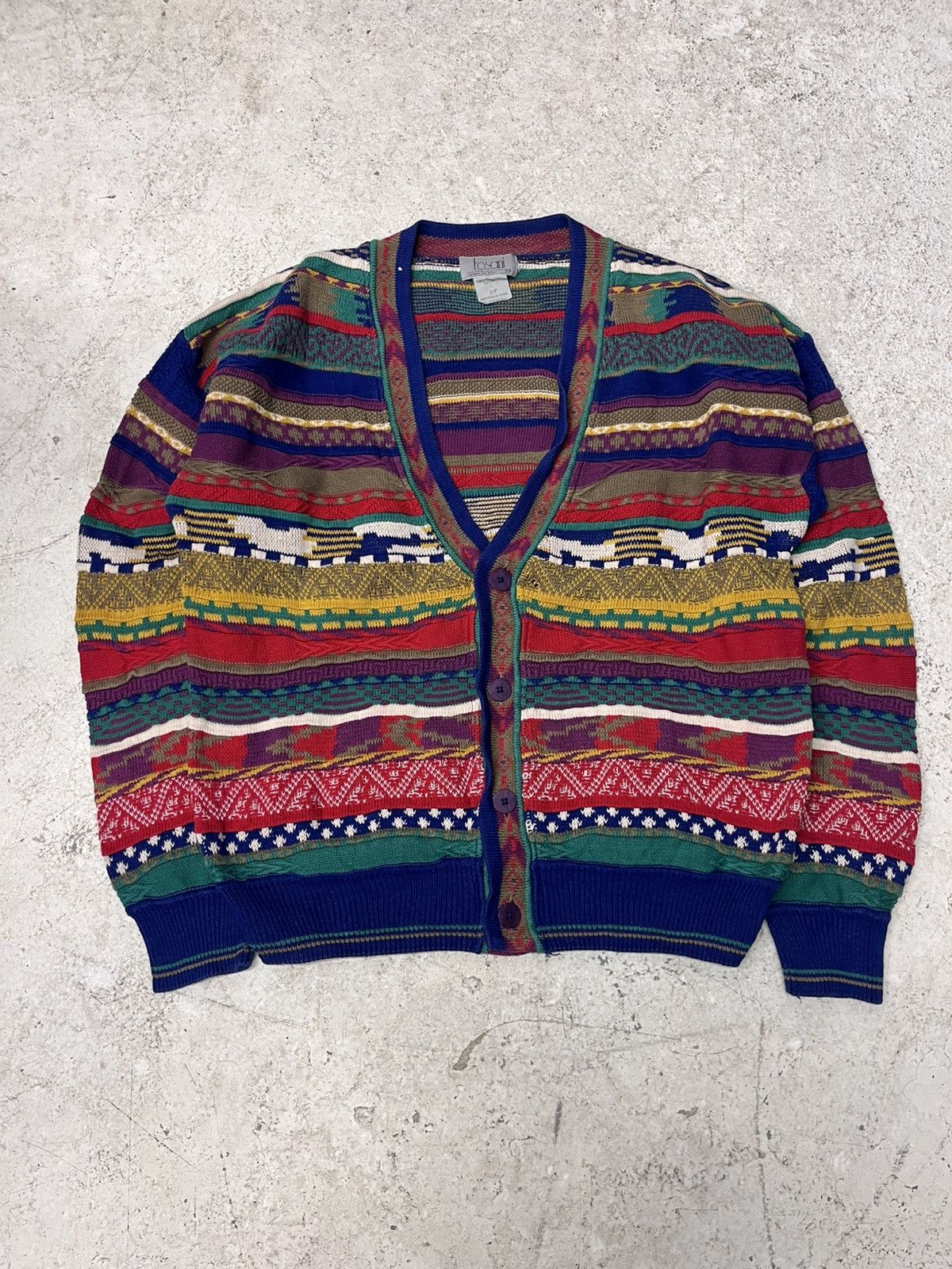 Vintage Vintage coogi style tosani knit sweater Size US S / EU 44-46 / 1 - 2 Thumbnail