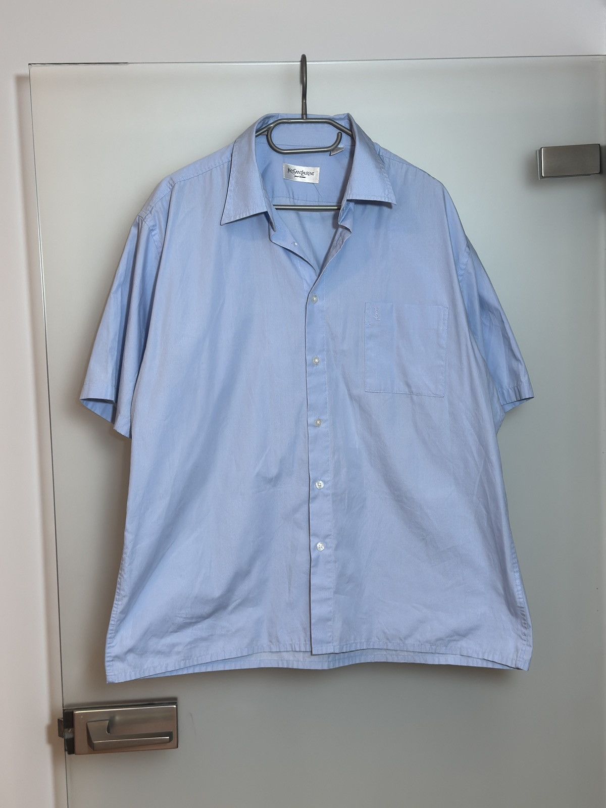 Yves Saint Laurent Yves Saint Laurent Men’s Dress Shirt XL Light Blue– Like New Size US XL / EU 56 / 4 - 2 Thumbnail