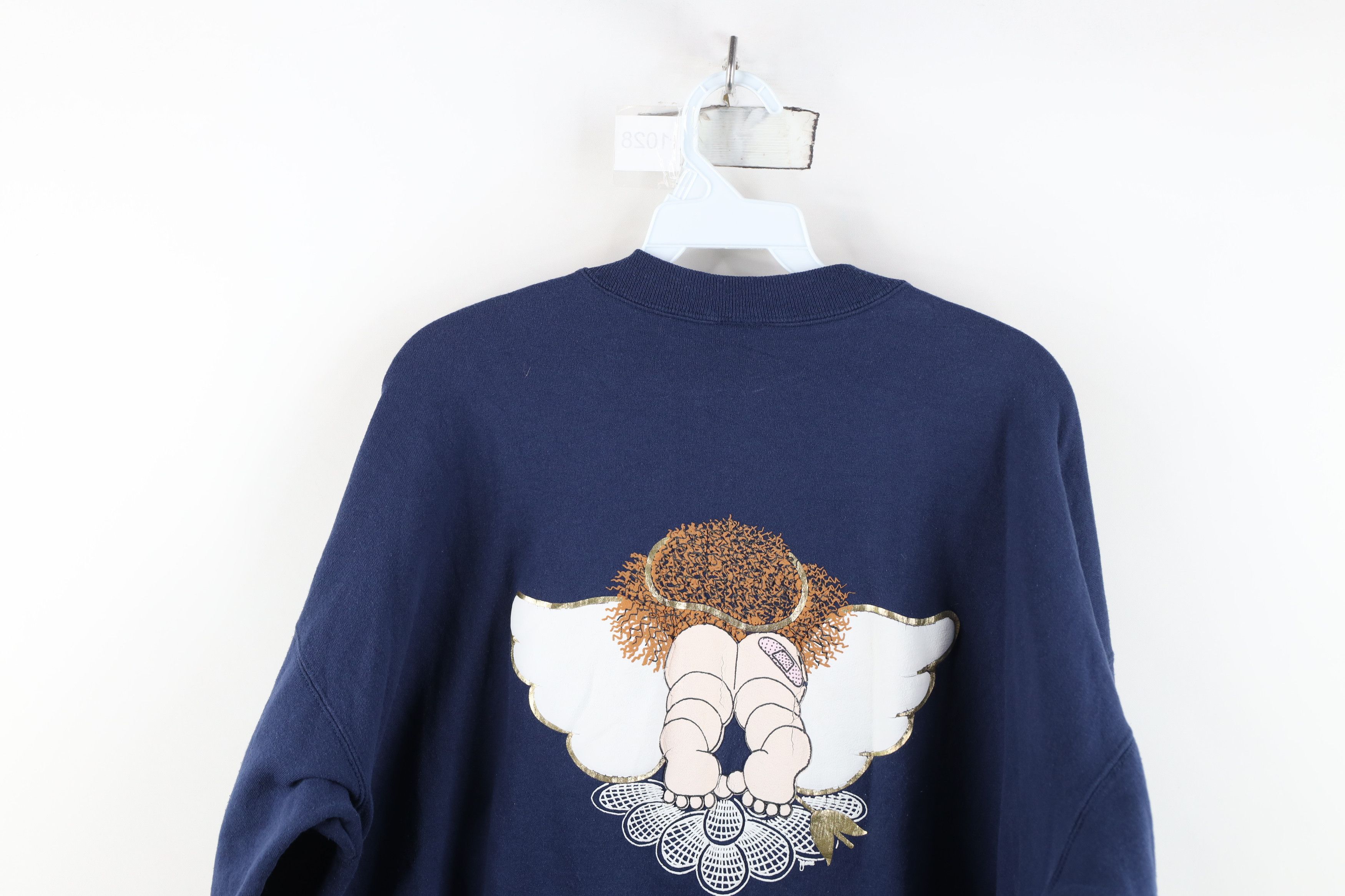 Vintage Vintage 90s Streetwear Butt Double Sided Sweatshirt Blue Size XL / US 12-14 / IT 48-50 - 11 Thumbnail