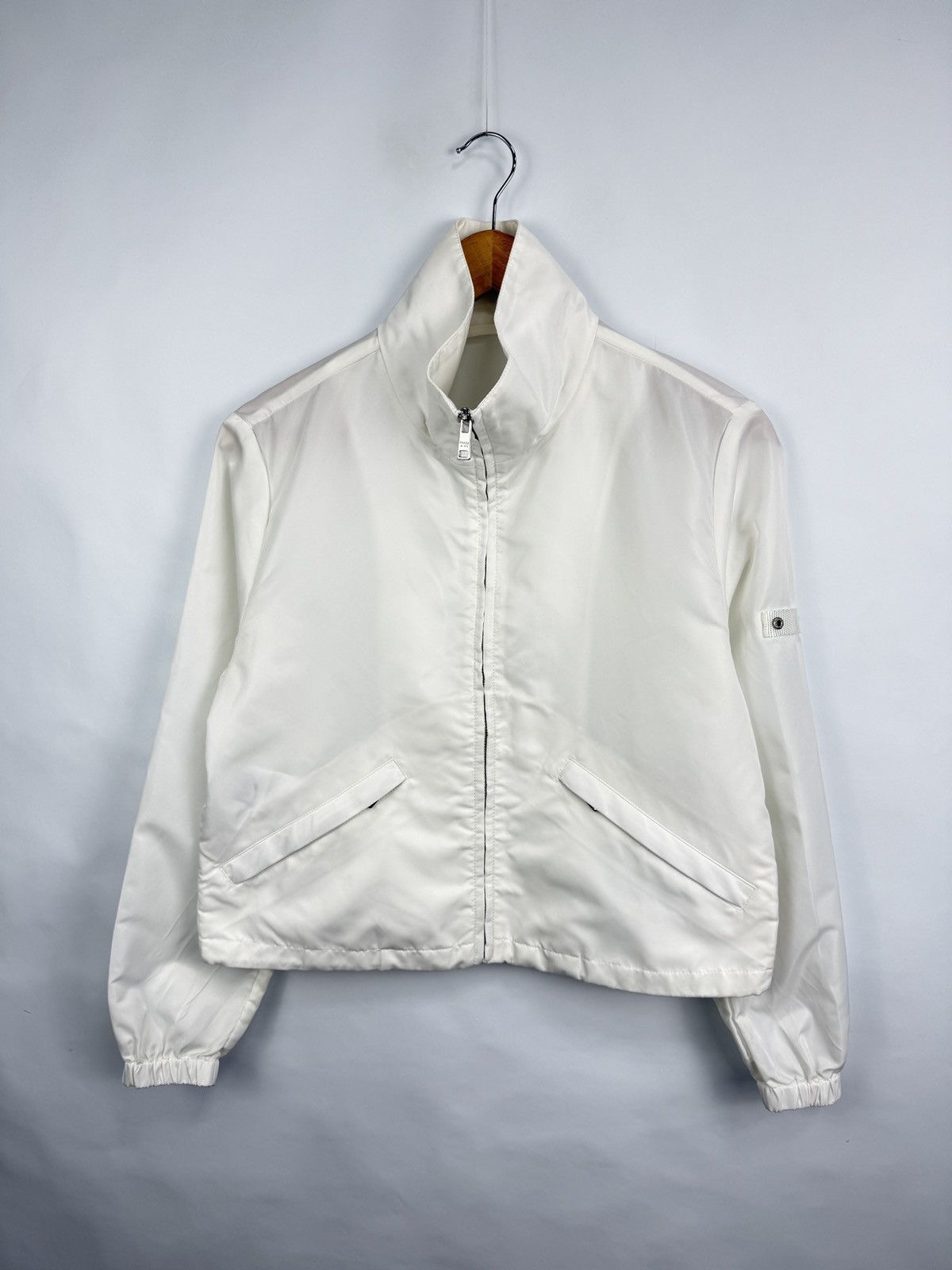 Prada 🇮🇹 Y2K Prada Zip Jacket Women Retro Rare Hype Size XS / US 0-2 / IT 36-38 - 2 Thumbnail