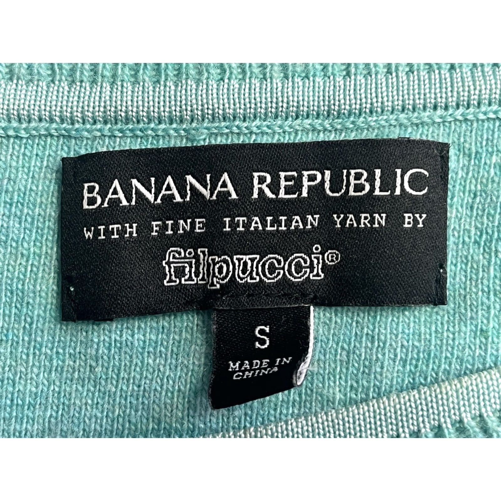 Banana Republic Banana Republic Filpucci Aire Crew Sweater Italian Yarn Small Long Sleeve Green Women Size S / US 4 / IT 40 - 6 Thumbnail