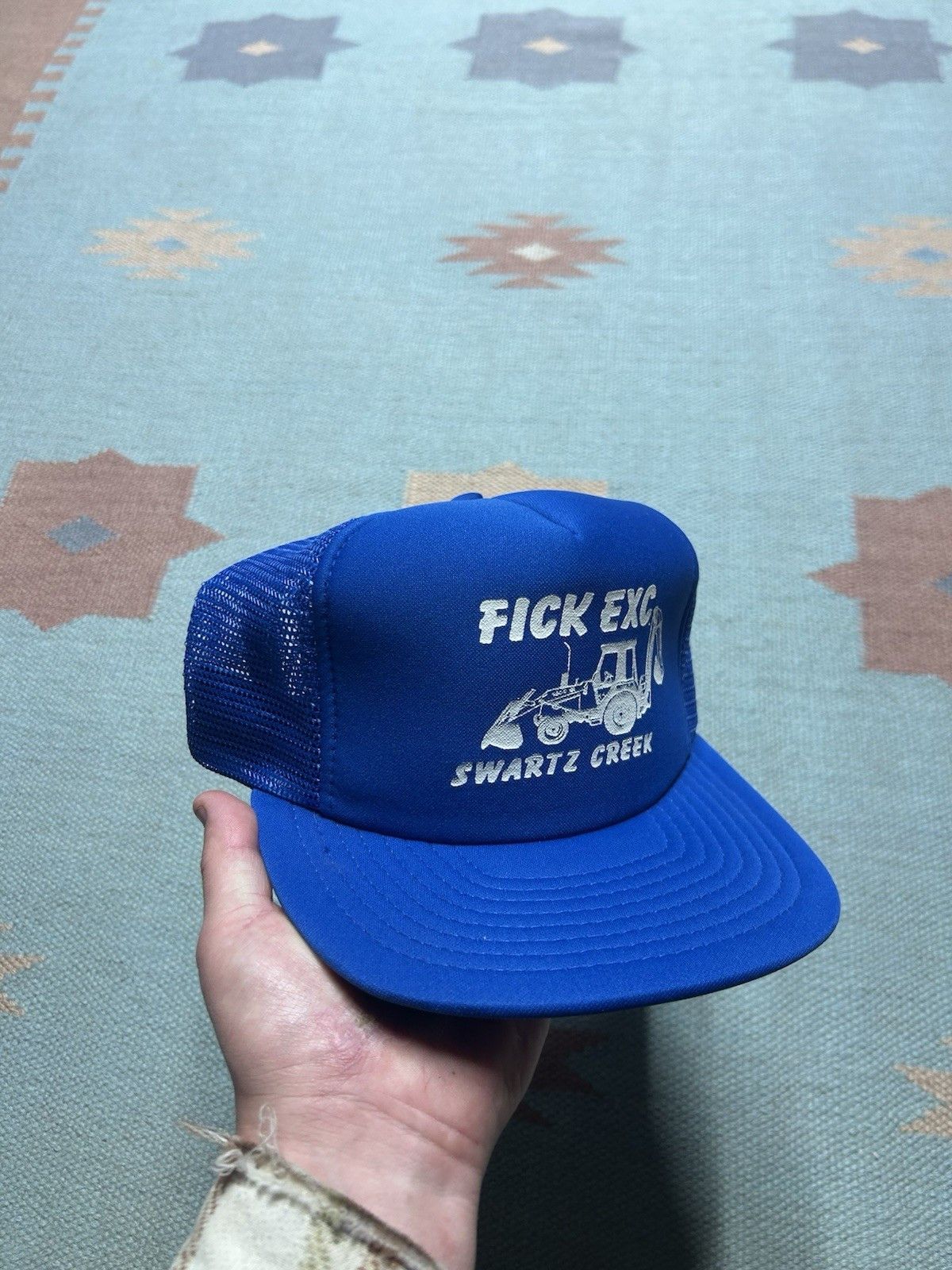 Vintage Vintage trucker hat fick excavating Swartz creek Michigan Size ONE SIZE - 1 Thumbnail