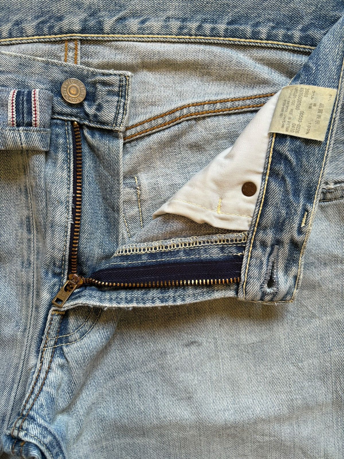 Levi's Vintage 90s Levis 503 Light Wash Distressed Rip Baggy Jeans Size US 31 - 9 Thumbnail