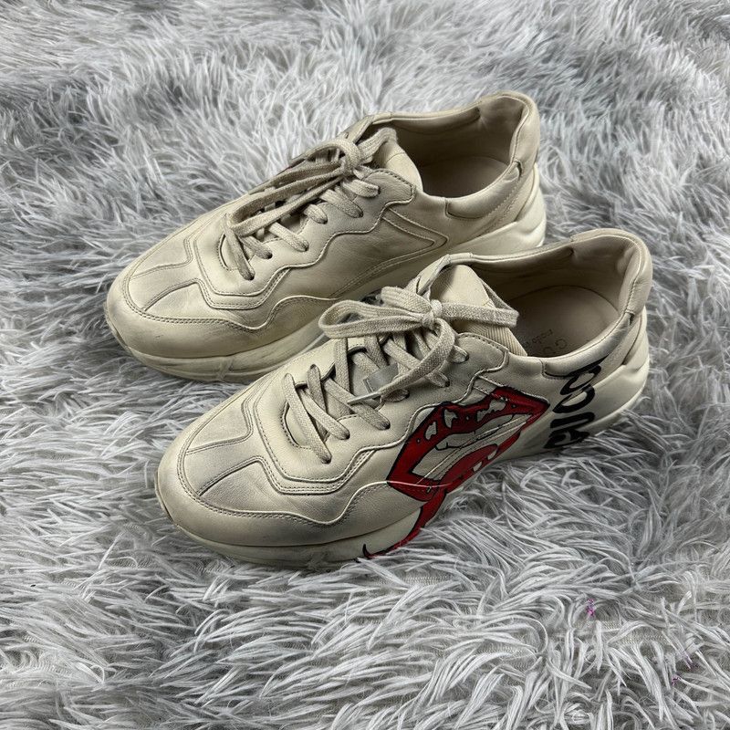 Gucci Gucci Rhyton Leather Casual Sneakers for Men 0079 Size US 9.5 / EU 42-43 - 1 Thumbnail
