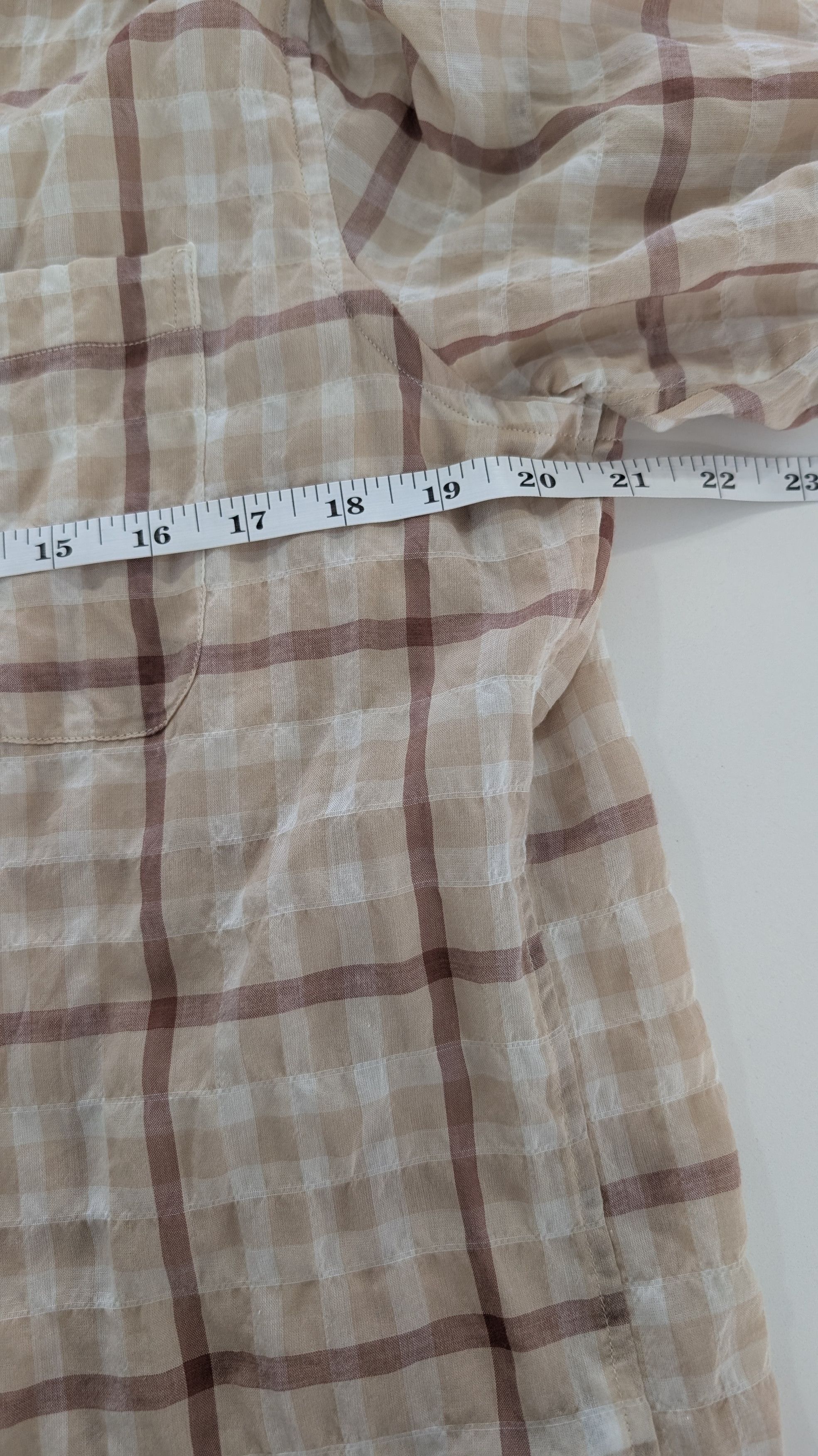 American Trench American Trench Plaid Seersucker Shirt Mens M Size US M / EU 48-50 / 2 - 8 Thumbnail