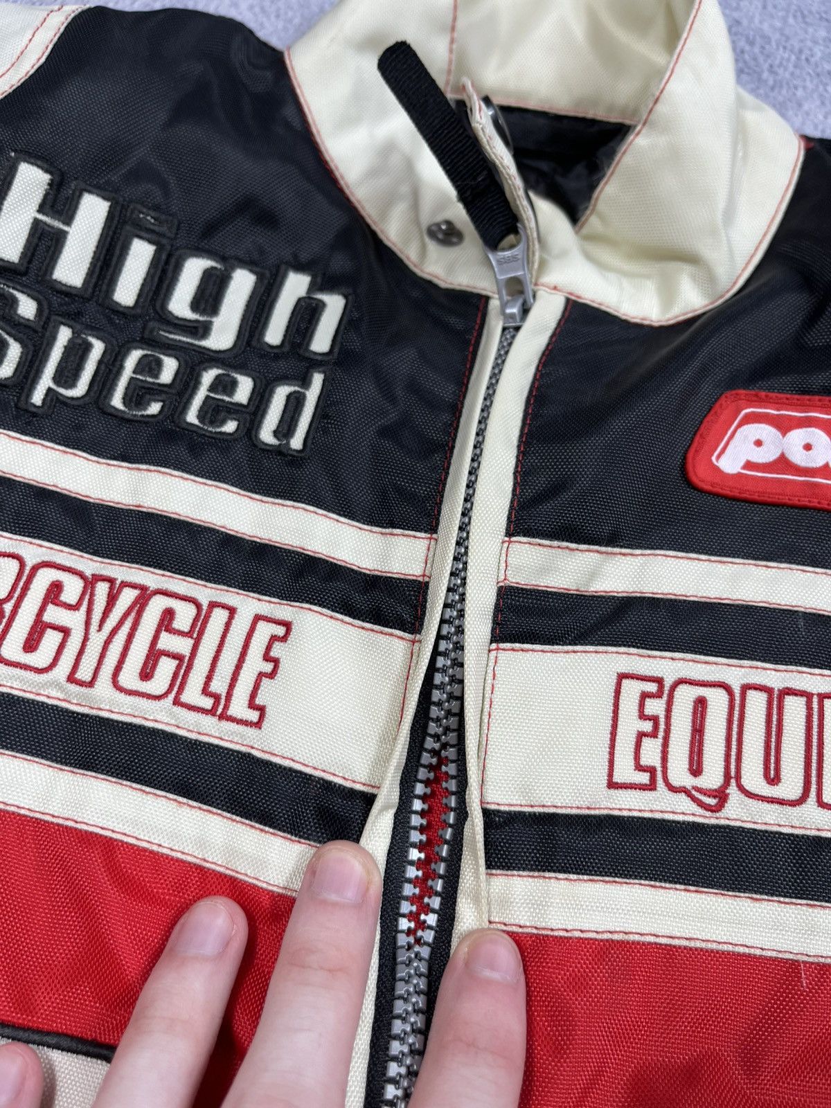 Vintage Vintage Polo Moto racing multi logo jacket rare streetwear Size XS / US 0-2 / IT 36-38 - 9 Thumbnail