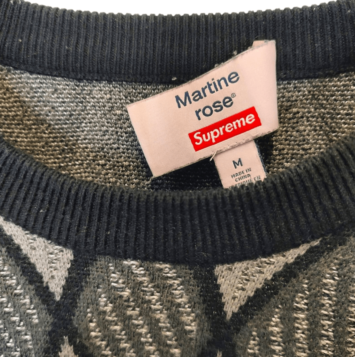 Supreme Supreme 24AW Martin Rose Knit Black White Size US M / EU 48-50 / 2 - 6 Thumbnail