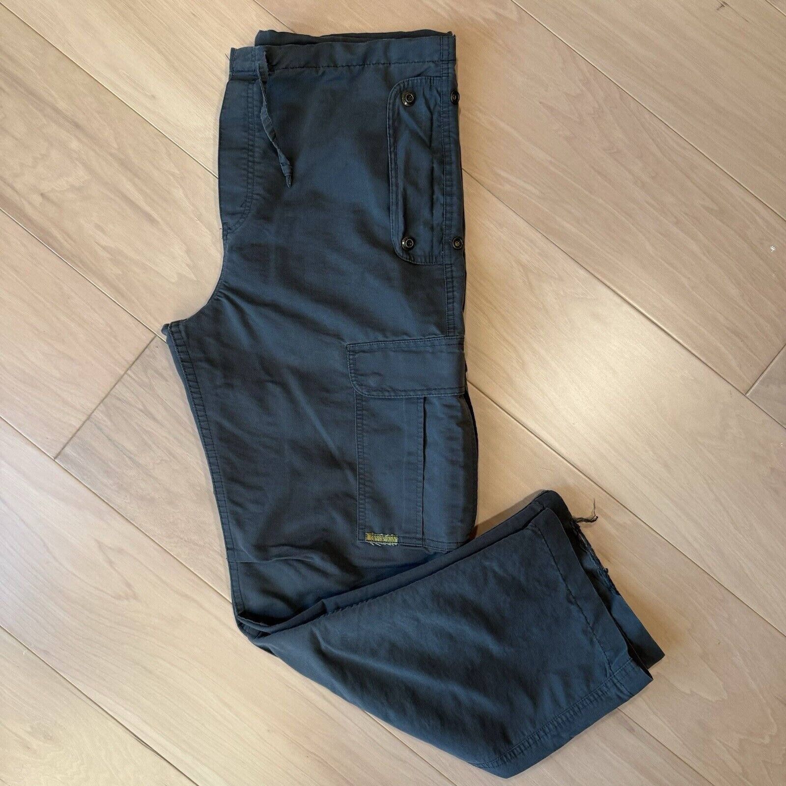 Levi's × Vintage Vintage Levis Silver Tab Cargo Pants 37 Dark Gray 90s Baggy Size US 37 - 2 Thumbnail