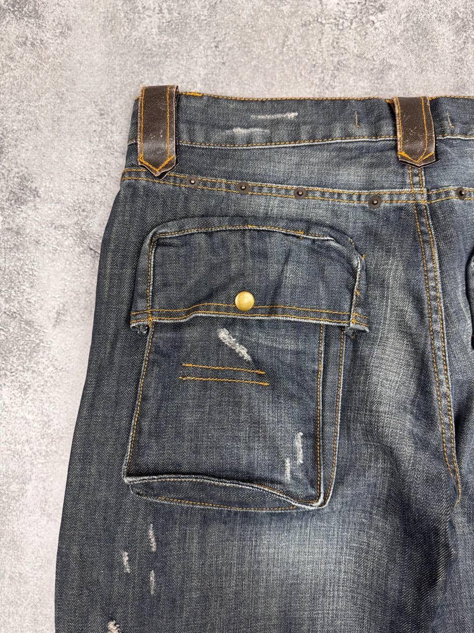 Other Kickdown Avant Garde Multipocket Pocket Men's Jeans Navy Size US 34 / EU 50 - 11 Thumbnail