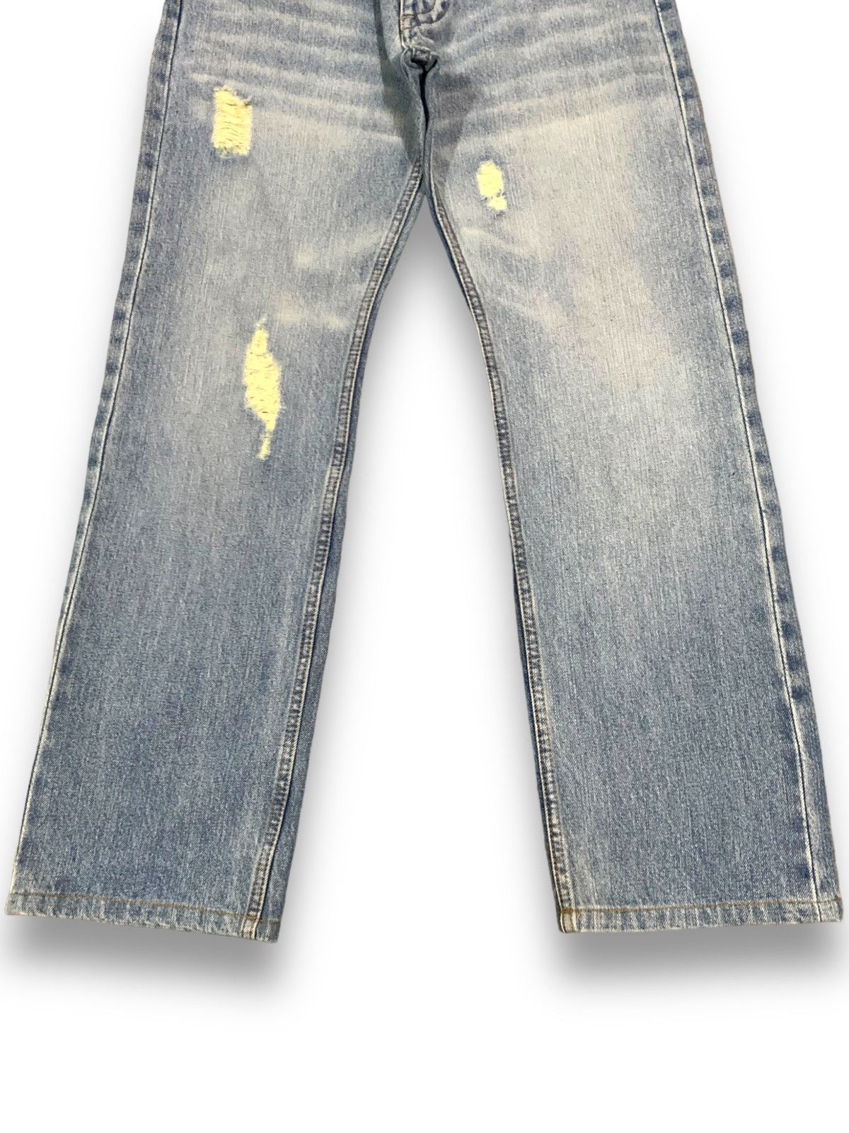 Beauty Beast Vintage Japanese Brand Straight Leg Distressed Grunge Jeans Size US 31 - 8 Thumbnail