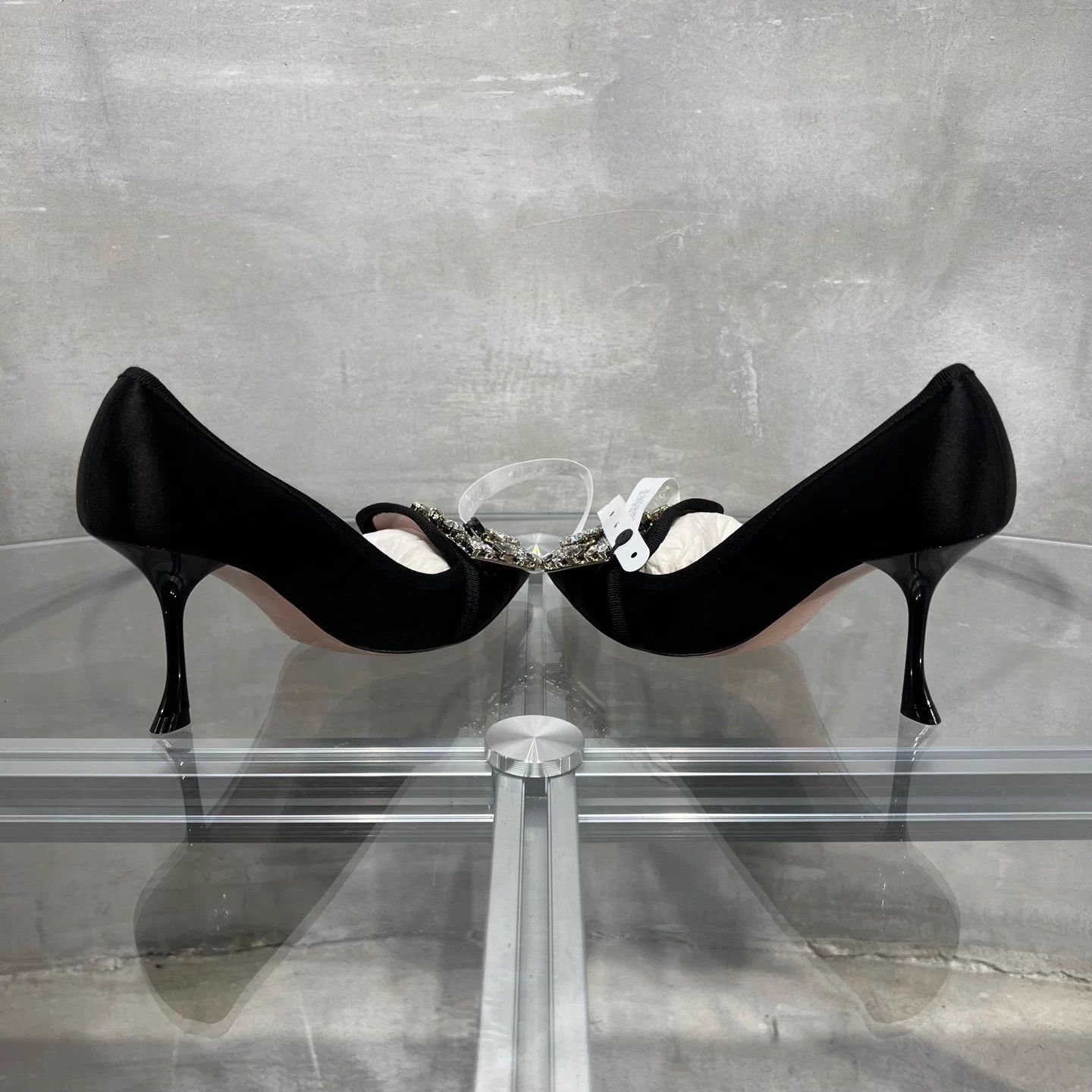 Roger Vivier Roger Vivier black pave buckle block heel pumps 35.5 Size US 4.5 / IT 34.5 - 5 Thumbnail