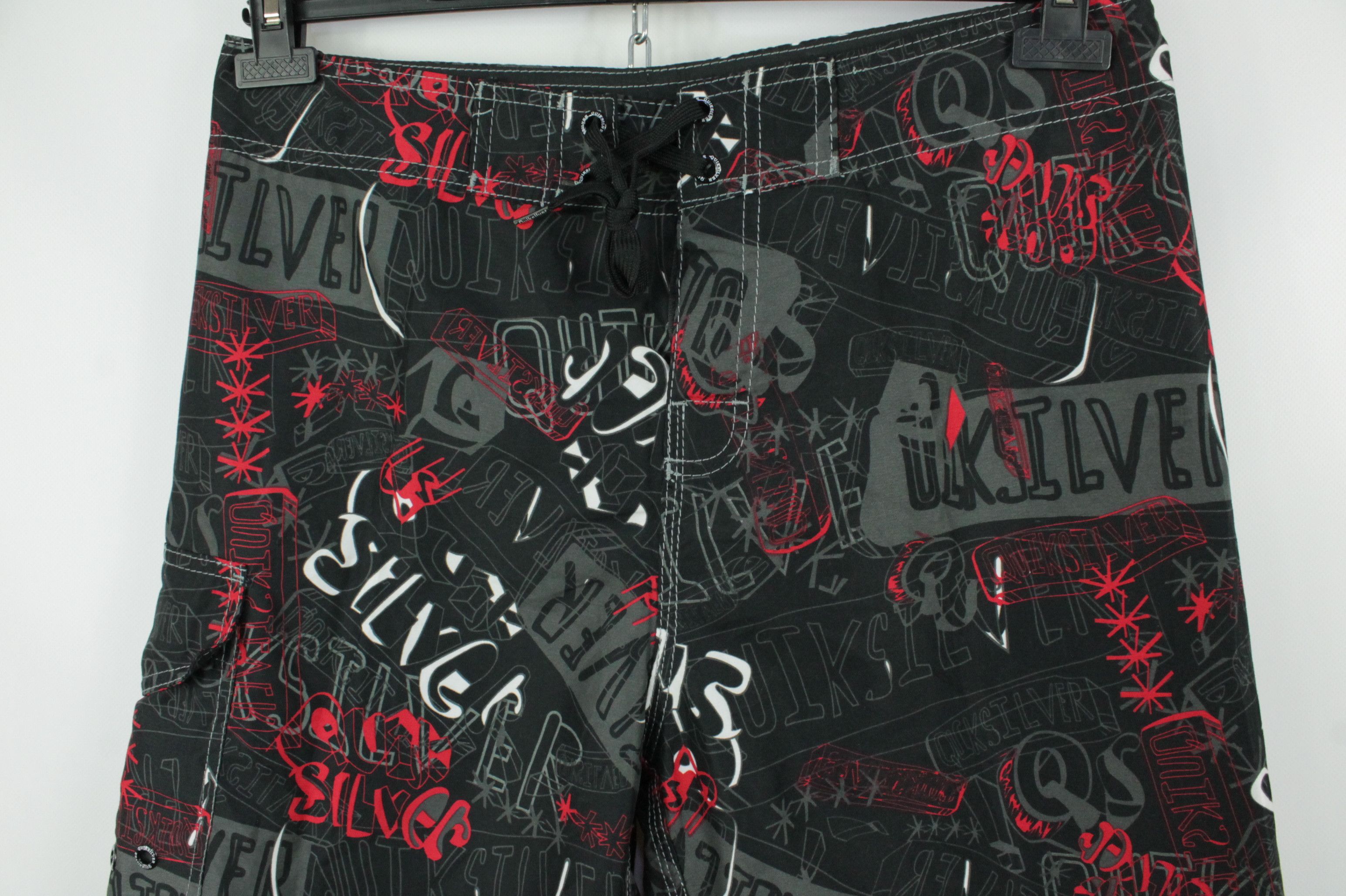 Quiksilver Vintage Quiksilver Monogram Board Shorts Size US 34 / EU 50 - 2 Thumbnail