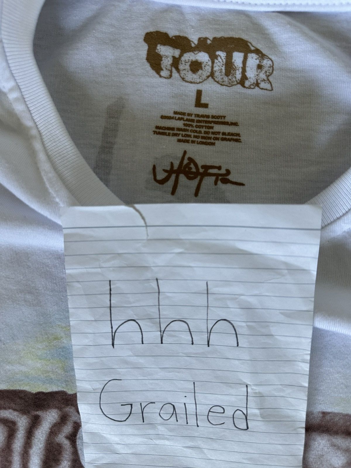 Travis Scott SOUTH AMERICA EXCLUSIVE UTOPIA TOUR TEE TRAVIS SCOTT Size US L / EU 52-54 / 3 - 3 Thumbnail