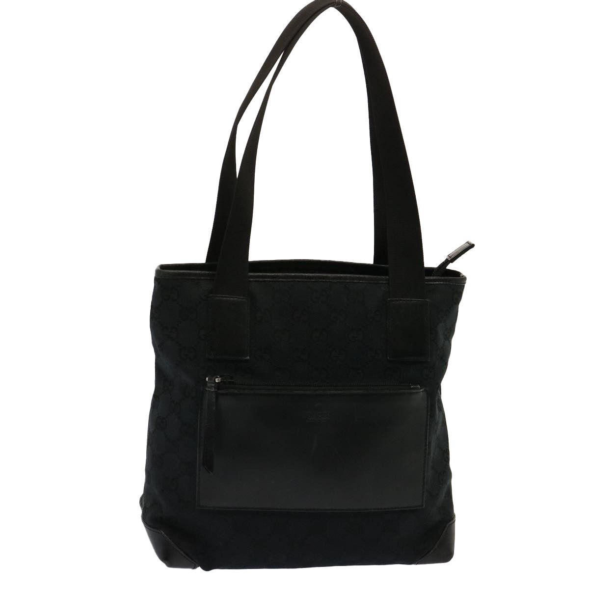 Gucci Gg Canvas Black Canvas Handbag (Pre-Owned) Size ONE SIZE - 1 Thumbnail