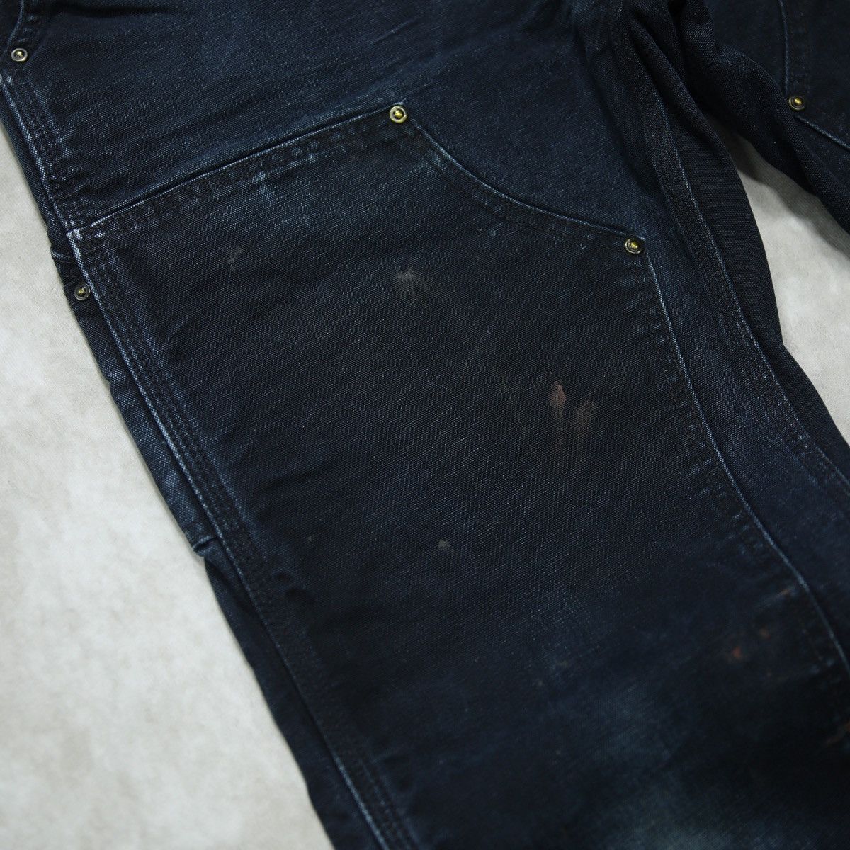 Carhartt RARE Carhartt x Chrysler IFD Faded Black Double Knee Pant Size US 30 / EU 46 - 16 Thumbnail