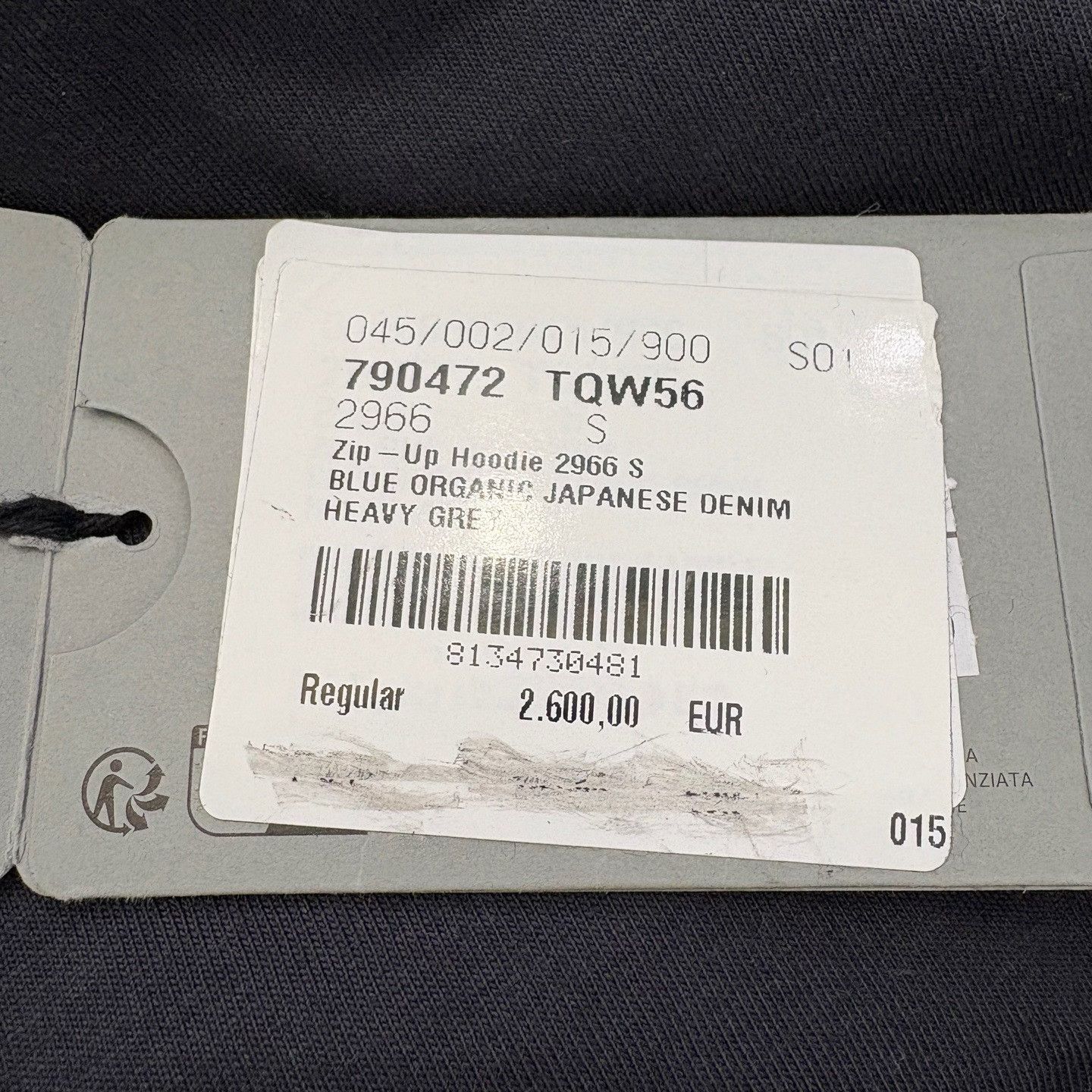 Balenciaga Balenciaga Retro-style faded gray cotton jacket with lette Size US S / EU 44-46 / 1 - 7 Thumbnail