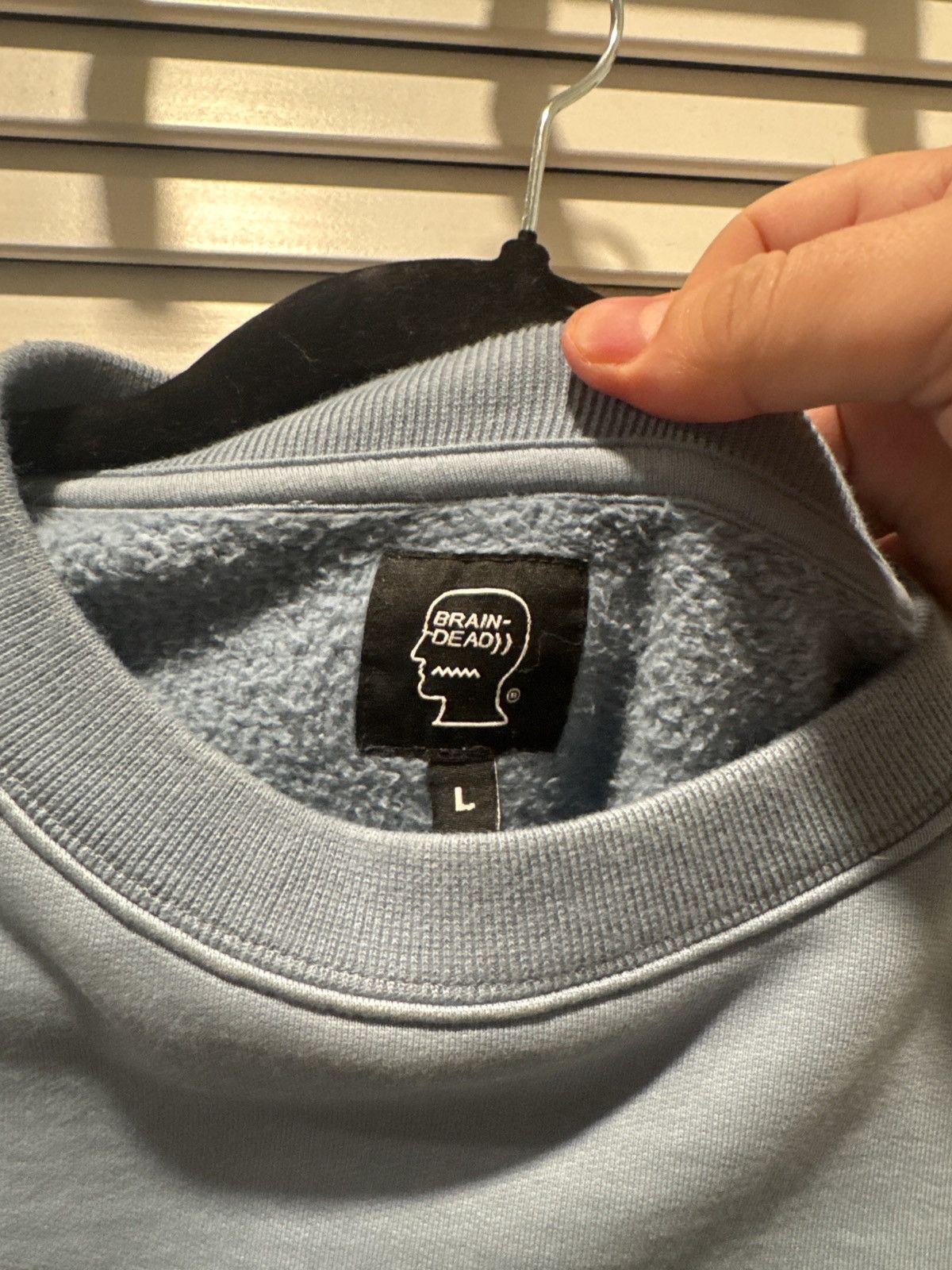 Brain Dead Computer Eyes Crewneck Sweatshirt - Light Blue Size US L / EU 52-54 / 3 - 4 Thumbnail