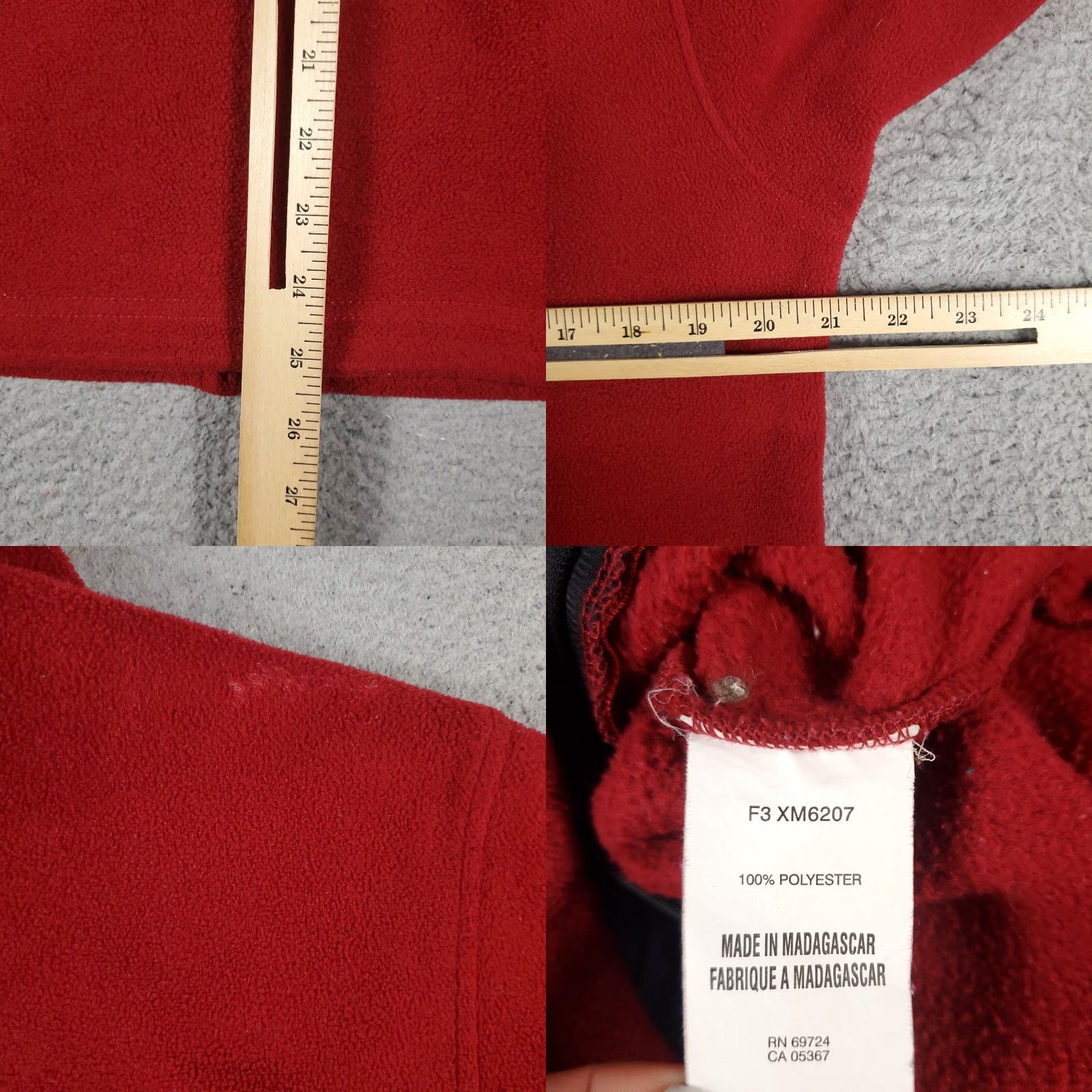 Vintage Columbia Sweater Mens Small Red Fleece Full Zip Up Outdoor Shirt Size US S / EU 44-46 / 1 - 8 Thumbnail