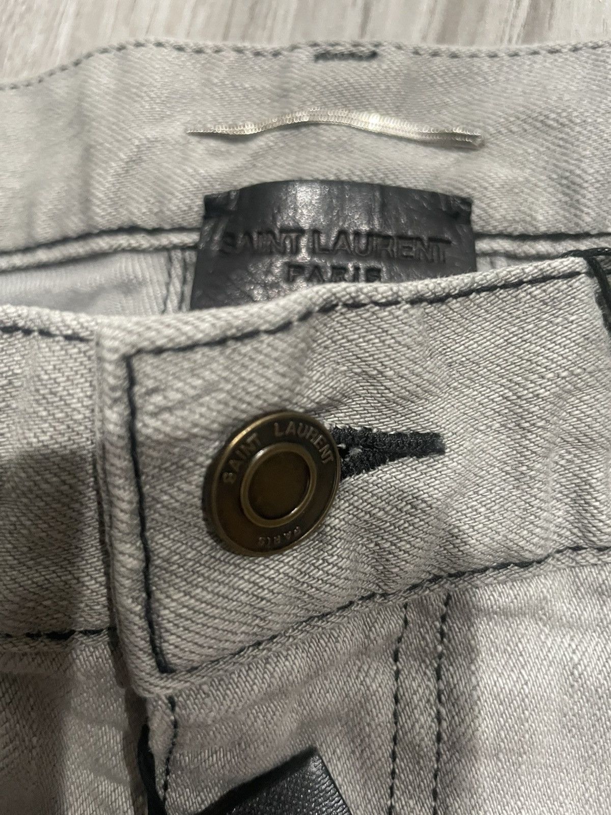 Saint Laurent Paris Saint Laurent 2015/2016 Collection D02 Denim Jeans Size US 30 / EU 46 - 3 Thumbnail
