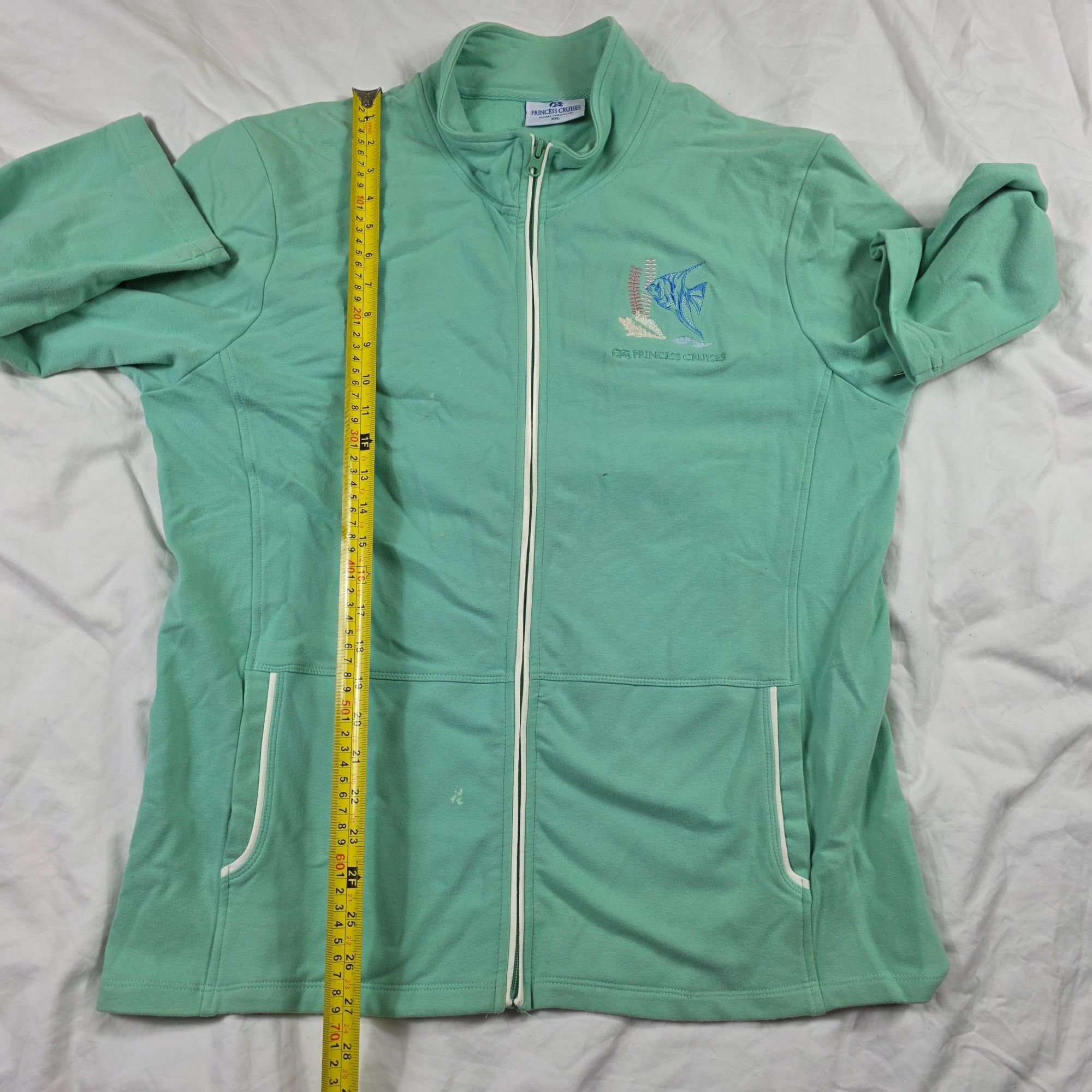 Other Princess Cruises Womens XXL Mint Green Full Zip Jacket Casua Size XXL / US 16-18 / IT 52-54 - 8 Thumbnail