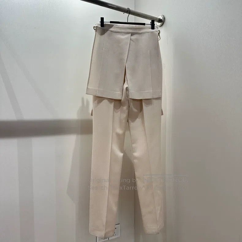 Fendi Fendi Gold button pleated skirt pants, wool Size 25" / US 0 / IT 36 - 2 Thumbnail
