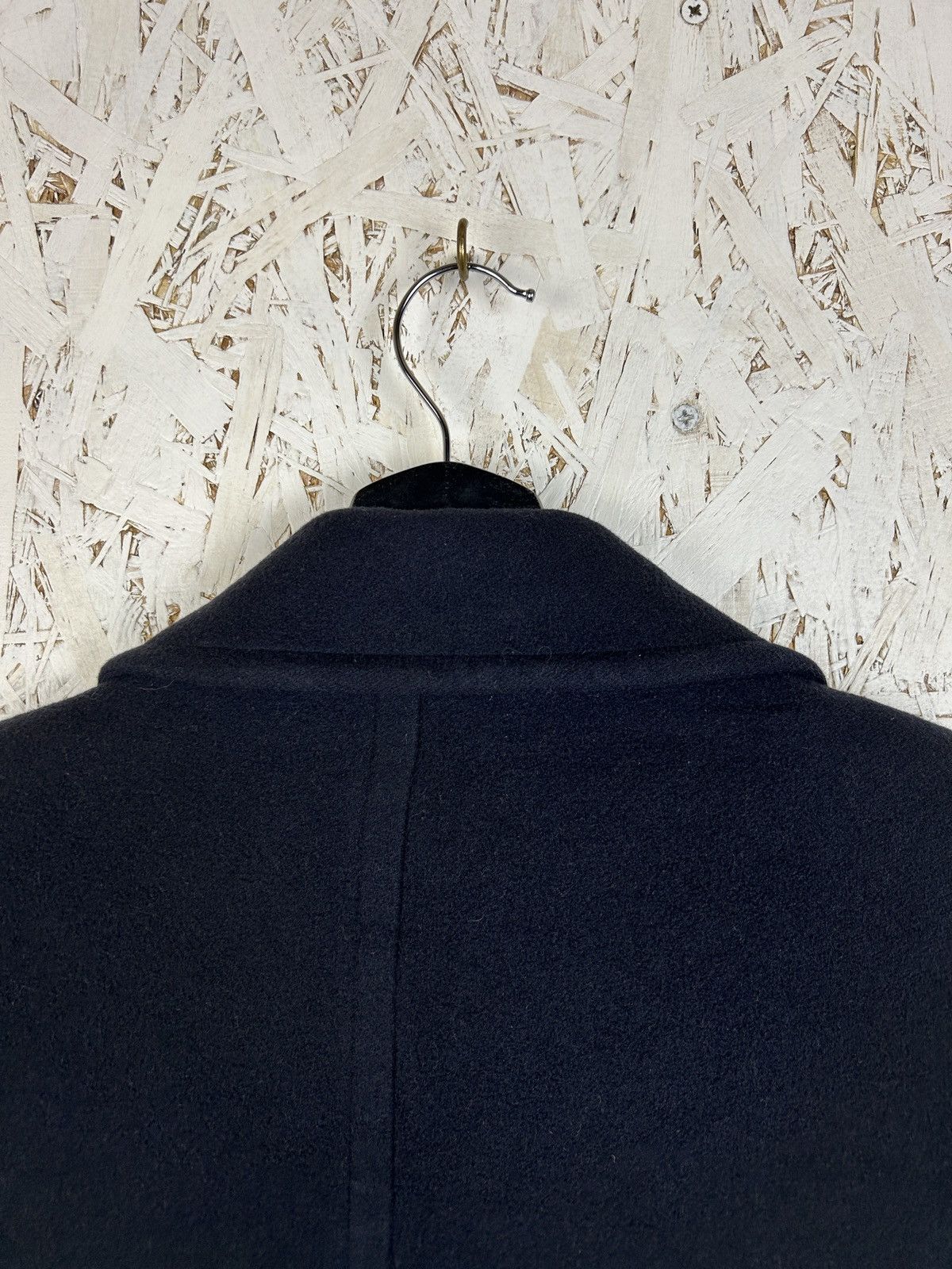 Burberry 90s Vintage Burberry’s Wool Double Breasted Peacoat Blue Size L / US 10 / IT 46 - 7 Thumbnail