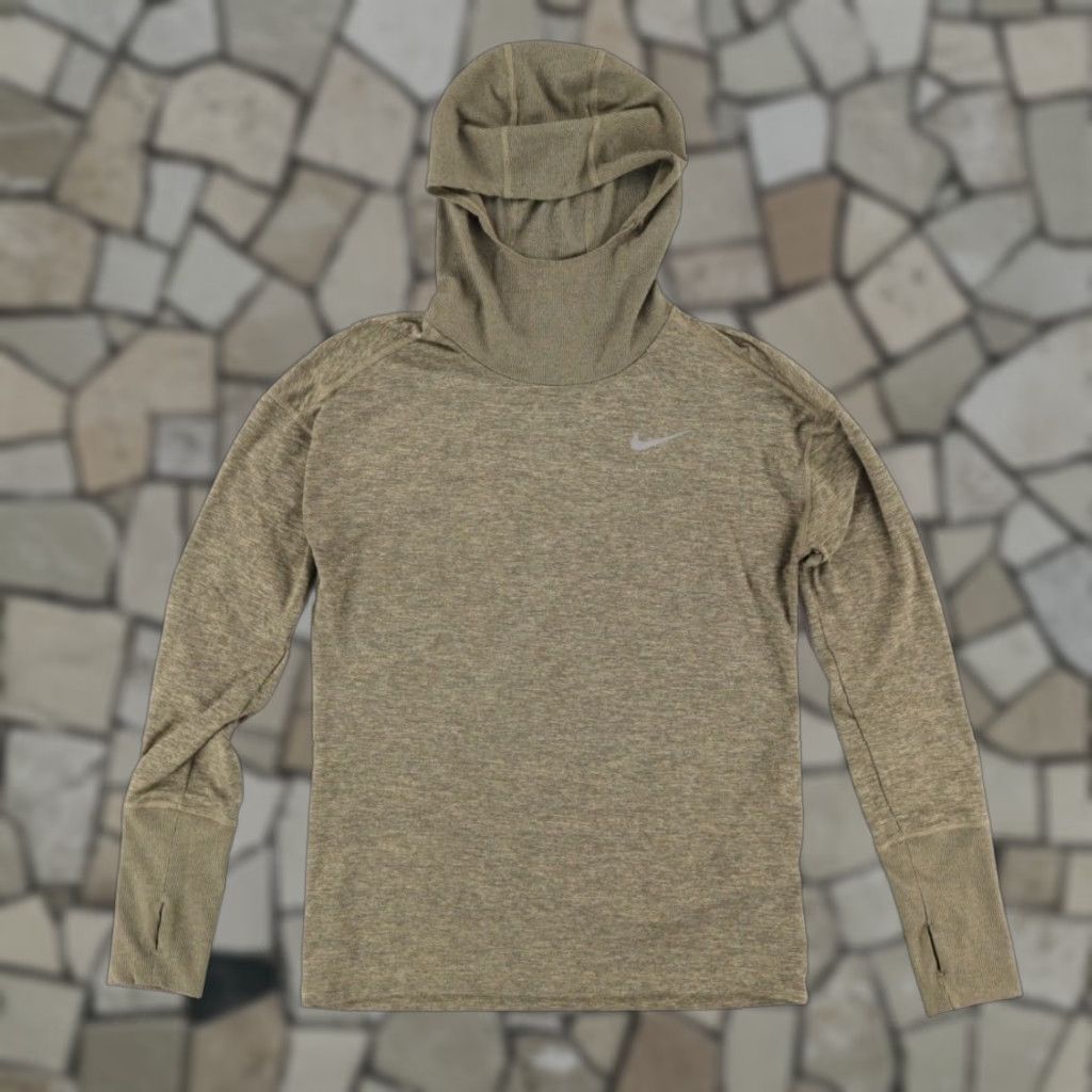 Nike Nike Dri-Fit Element High Stretch Heather Hoodie Green Women's S Shirt Size S / US 4 / IT 40 - 1 Thumbnail