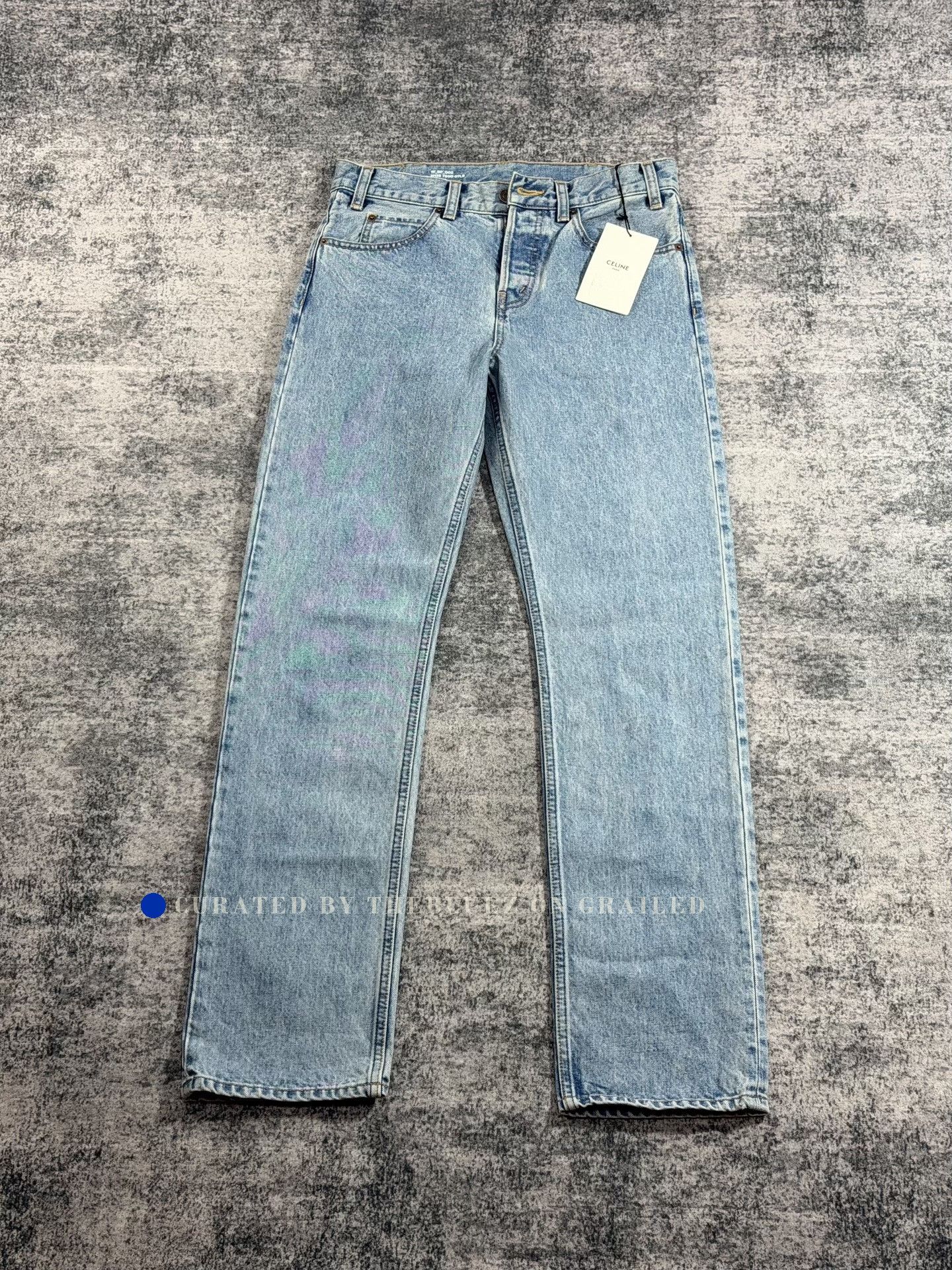 Celine Celine Washed Card Print Jeans Size 26" / US 2 / IT 38 - 1 Thumbnail