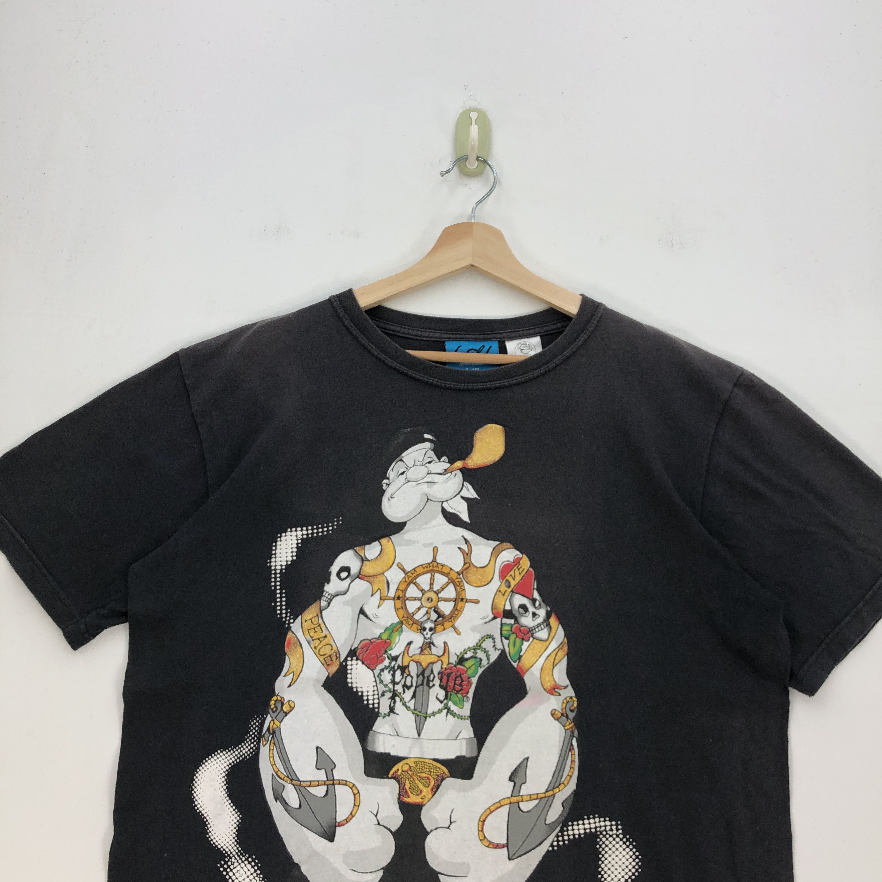 Cartoon Network Vintage Popeye T Shirt Parody Japanese Cartoon Movie Tees Size US L / EU 52-54 / 3 - 2 Thumbnail