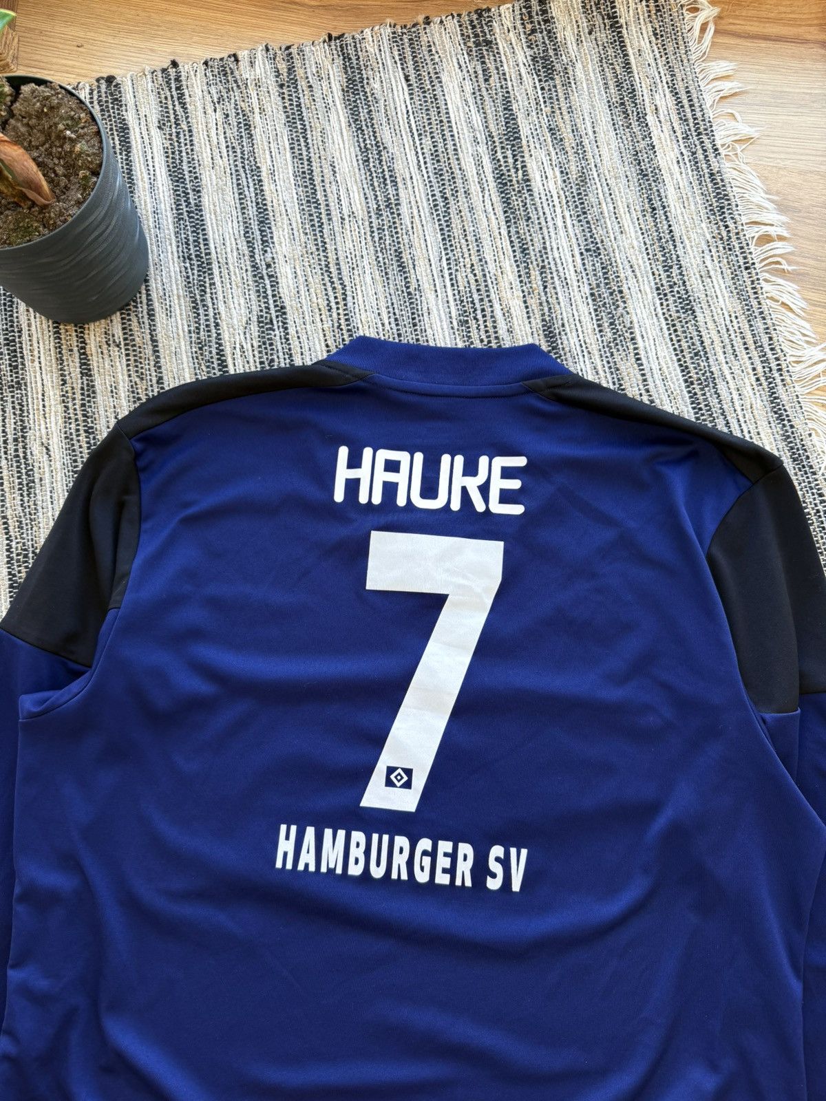 Adidas HAMBURG SV ADIDAS LONG SLEEVE SOOCER JERSEY #7 HAUKE Size US M / EU 48-50 / 2 - 8 Thumbnail