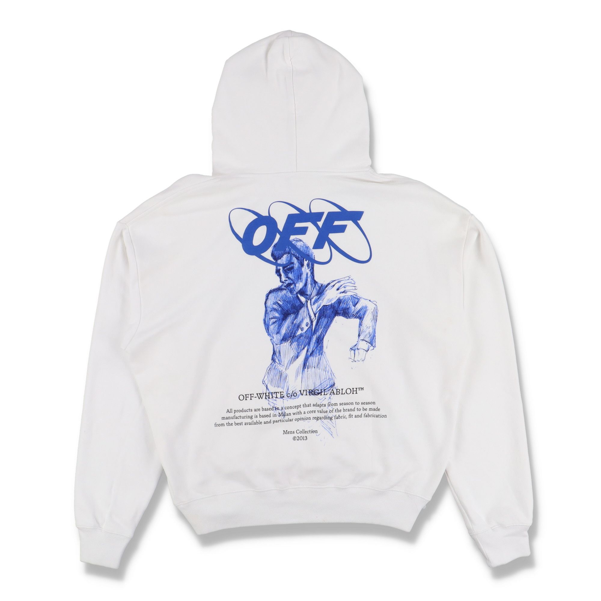 Off-White White Mirko First Logo Oversized Hoodie Size US L / EU 52-54 / 3 - 1 Thumbnail
