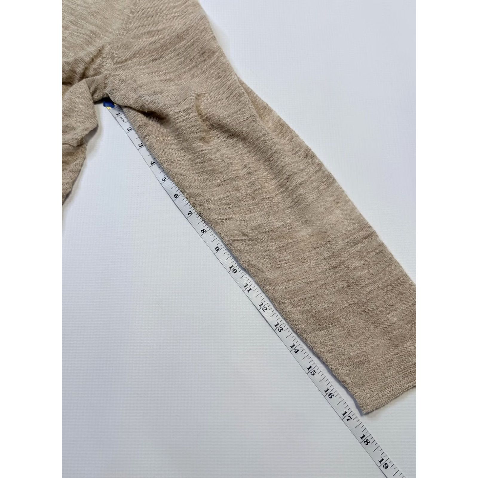 Eileen Fisher Eileen Fisher Cardigan Sweater Womens 1X Beige Linen Blend Open Front Size XL / US 12-14 / IT 48-50 - 6 Thumbnail