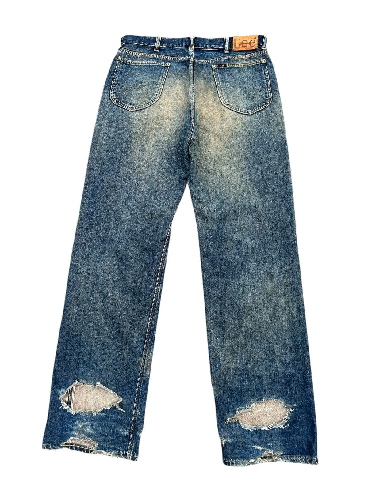 Kapital Thrashed Vintage Lee Riders Selvedge Rusty Denim Jeans Size US 35 - 9 Thumbnail