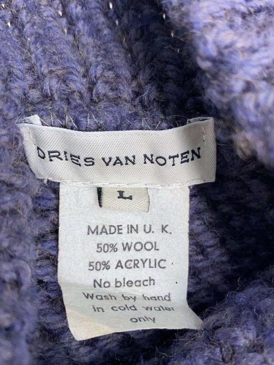 Dries Van Noten 1990s Thick Weave Stitch Raglan Turtleneck Sweater Size US L / EU 52-54 / 3 - 4 Thumbnail