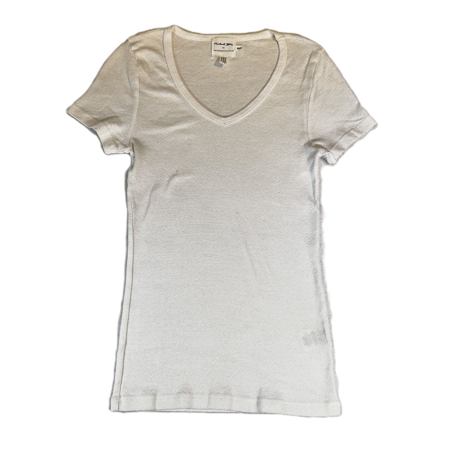 Anthropologie Michael Stars for Anthropology Top Woman XS/S VNeck USA Size XS / US 0-2 / IT 36-38 - 1 Thumbnail