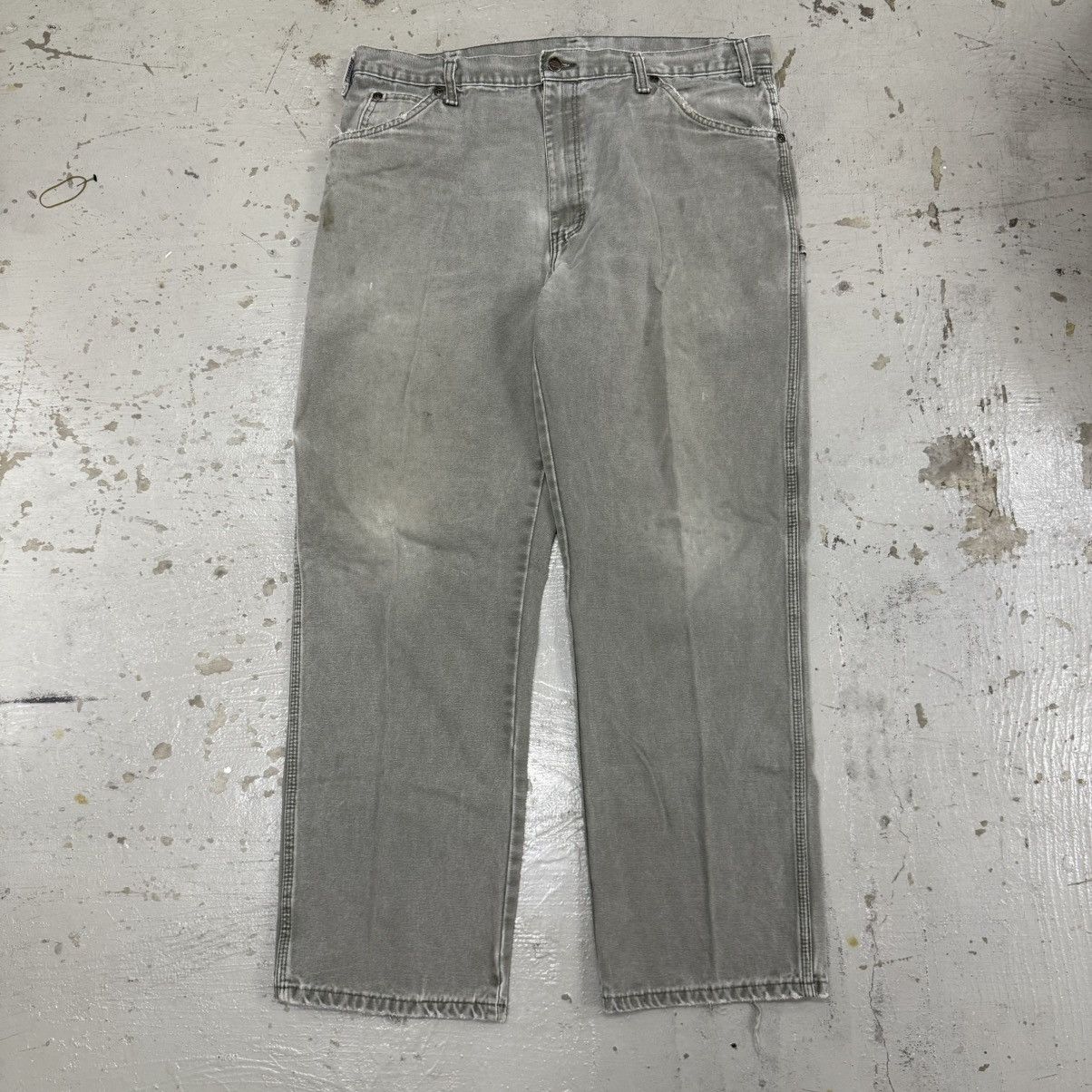 Dickies Vintage DICKIES Thrashed Sunfaded Carpenter Pants Size US 37 - 1 Thumbnail