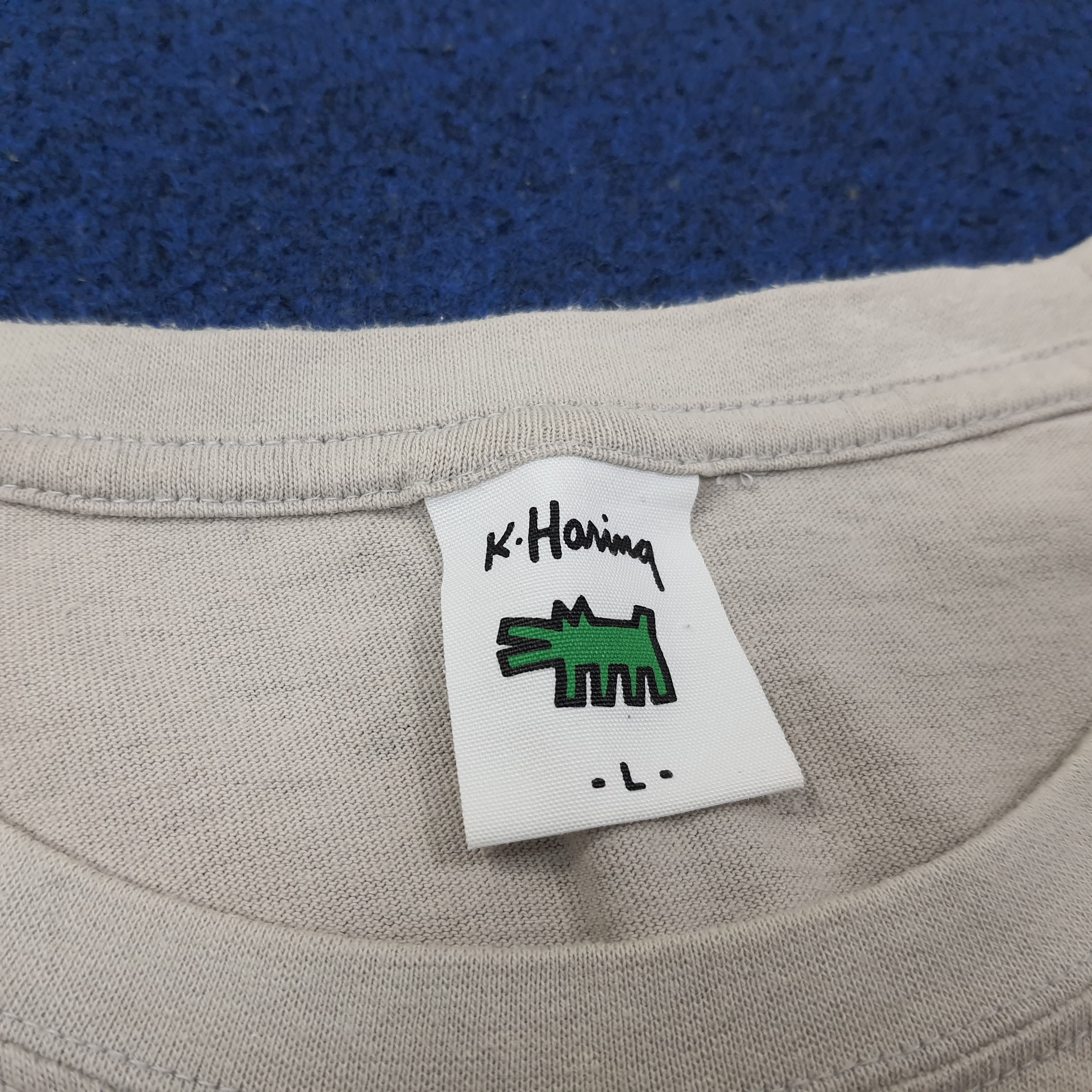 Keith Haring Vintage Keith Haring Designer Artwork Tshirt C223N77 Size US L / EU 52-54 / 3 - 6 Thumbnail