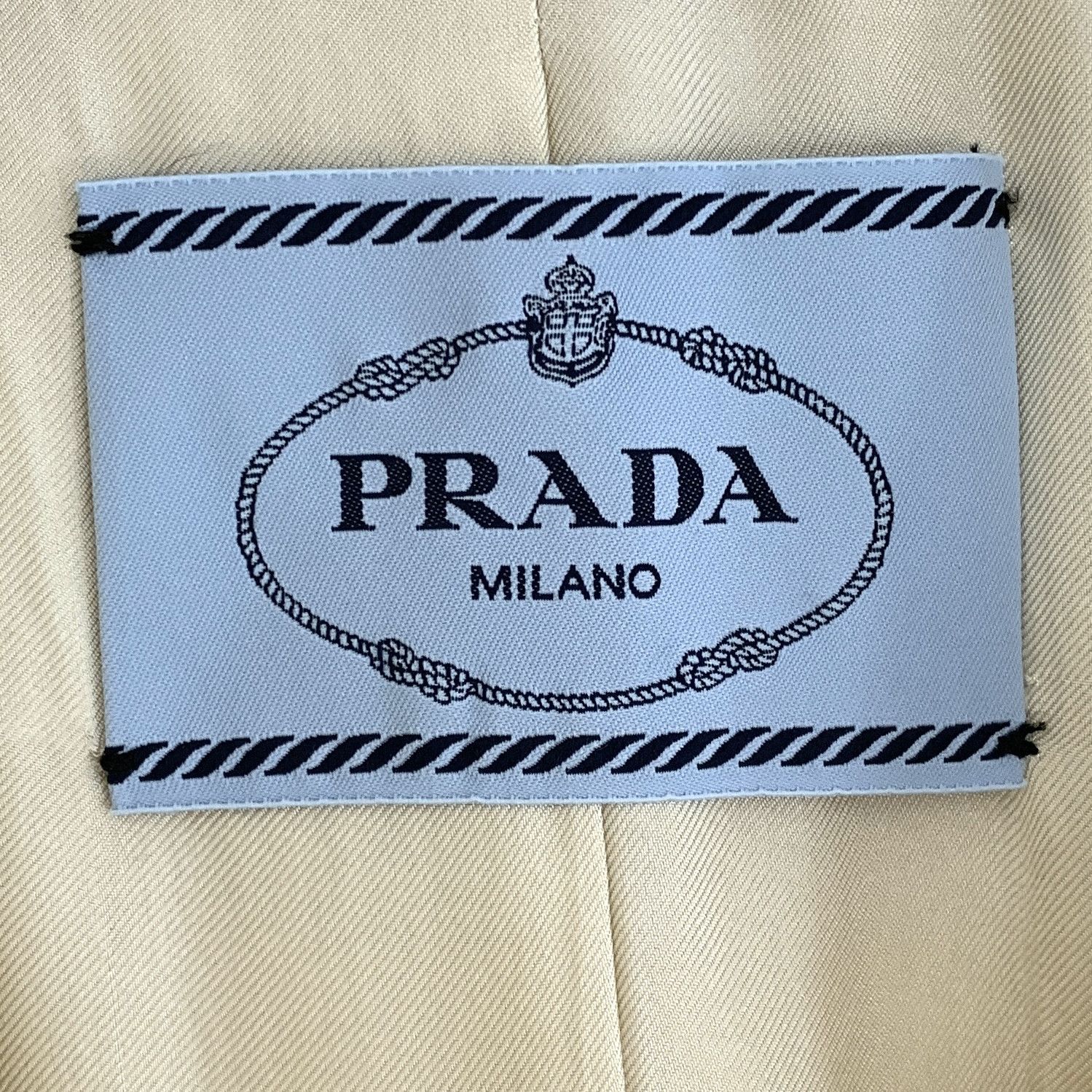 Prada Prada Wool Double-Breasted Coat (40) Size US XXS / EU 40 - 5 Thumbnail