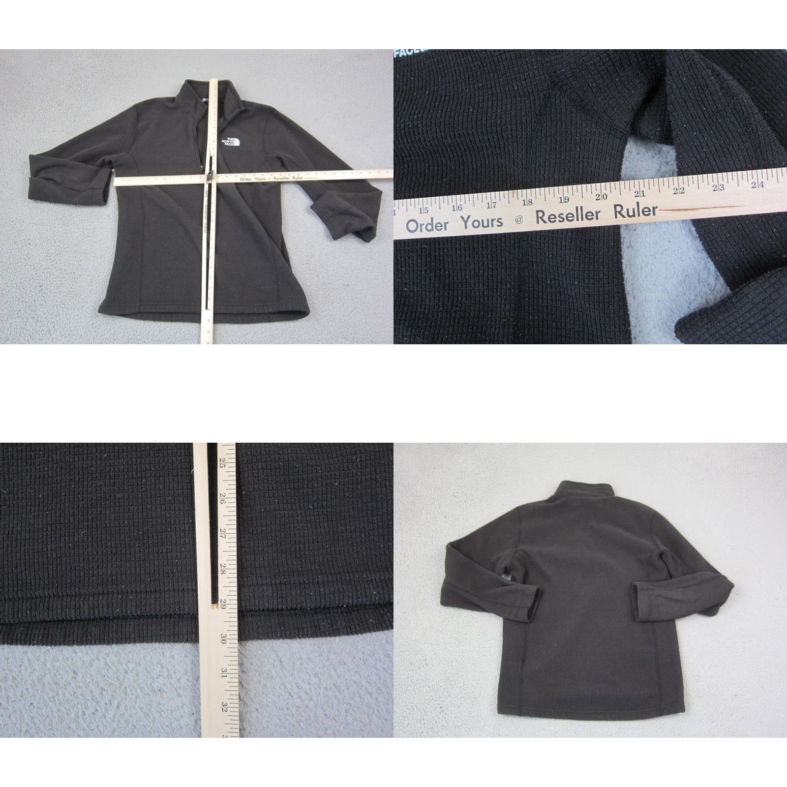 The North Face The North Face Jacket Mens Medium Black 1/2 Zip Textured Fleece Pullover Outdoor Size US M / EU 48-50 / 2 - 8 Thumbnail