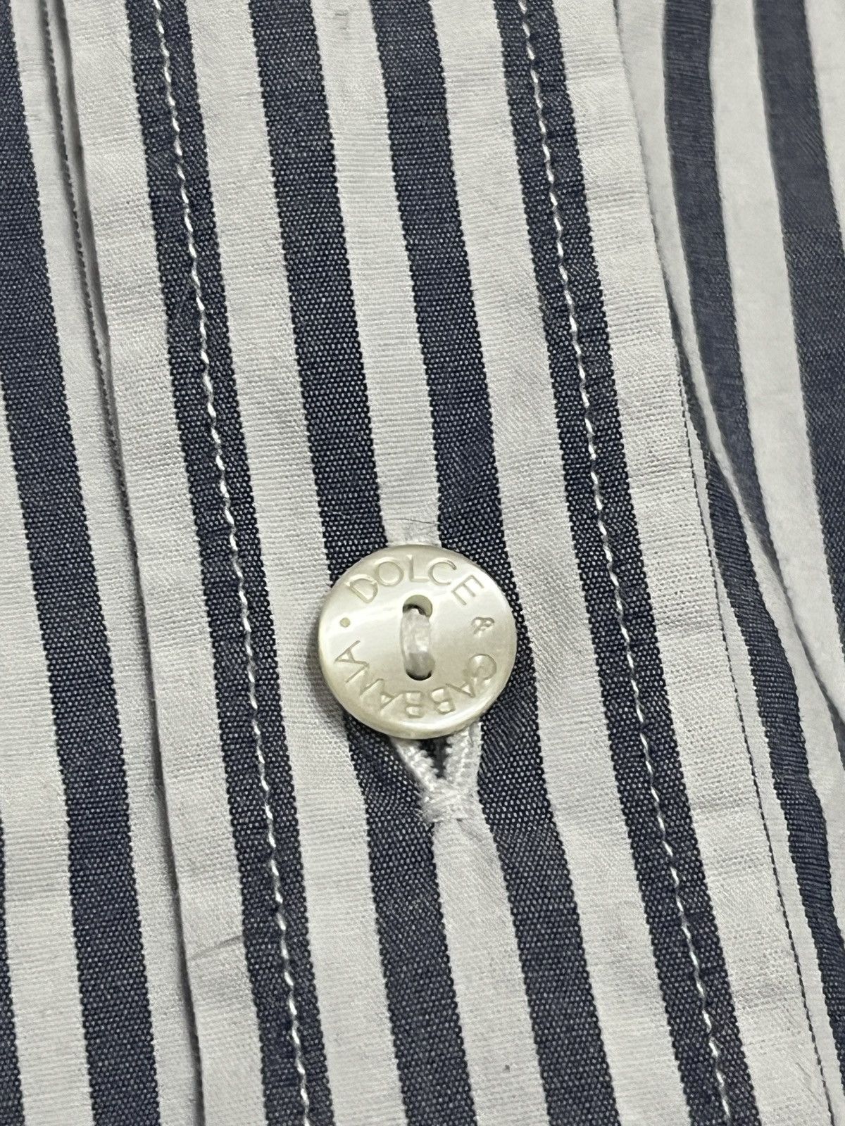 Dolce & Gabbana Dolce & Gabbana Slim Fit Striped Button Up Shirt Size US XL / EU 56 / 4 - 3 Thumbnail