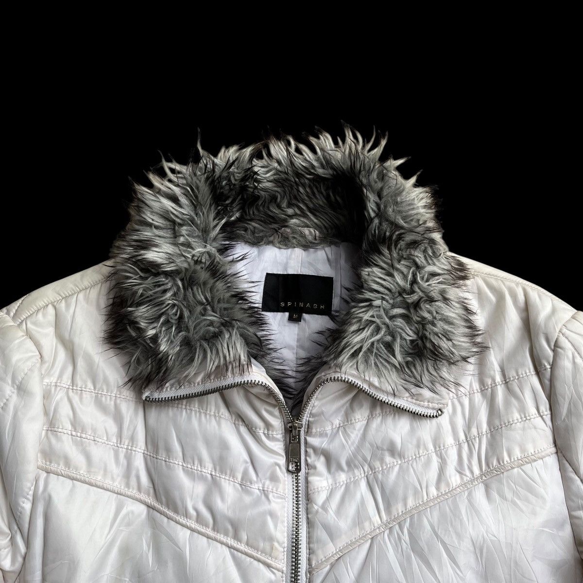 Japanese Brand Spinach Fur Bikers Jacket LGB Style Size US L / EU 52-54 / 3 - 6 Thumbnail