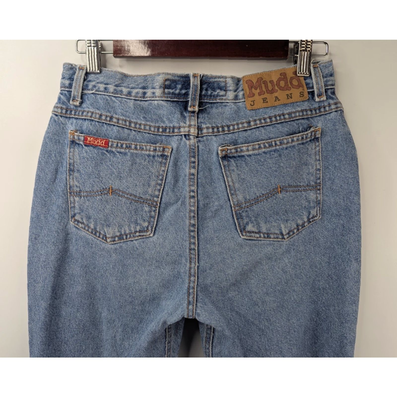 Denime Mudd Jeans Flared Denim 29x28 Distressed Hipster Womens Size 29" - 6 Thumbnail