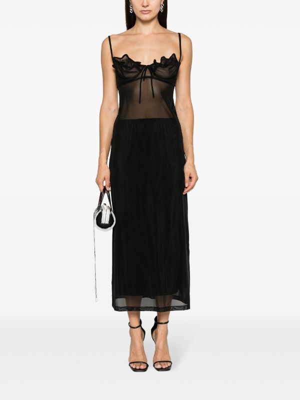 Y/Project Y/project Wire Mesh Slip Dress Size XS / US 0-2 / IT 36-38 - 1 Thumbnail