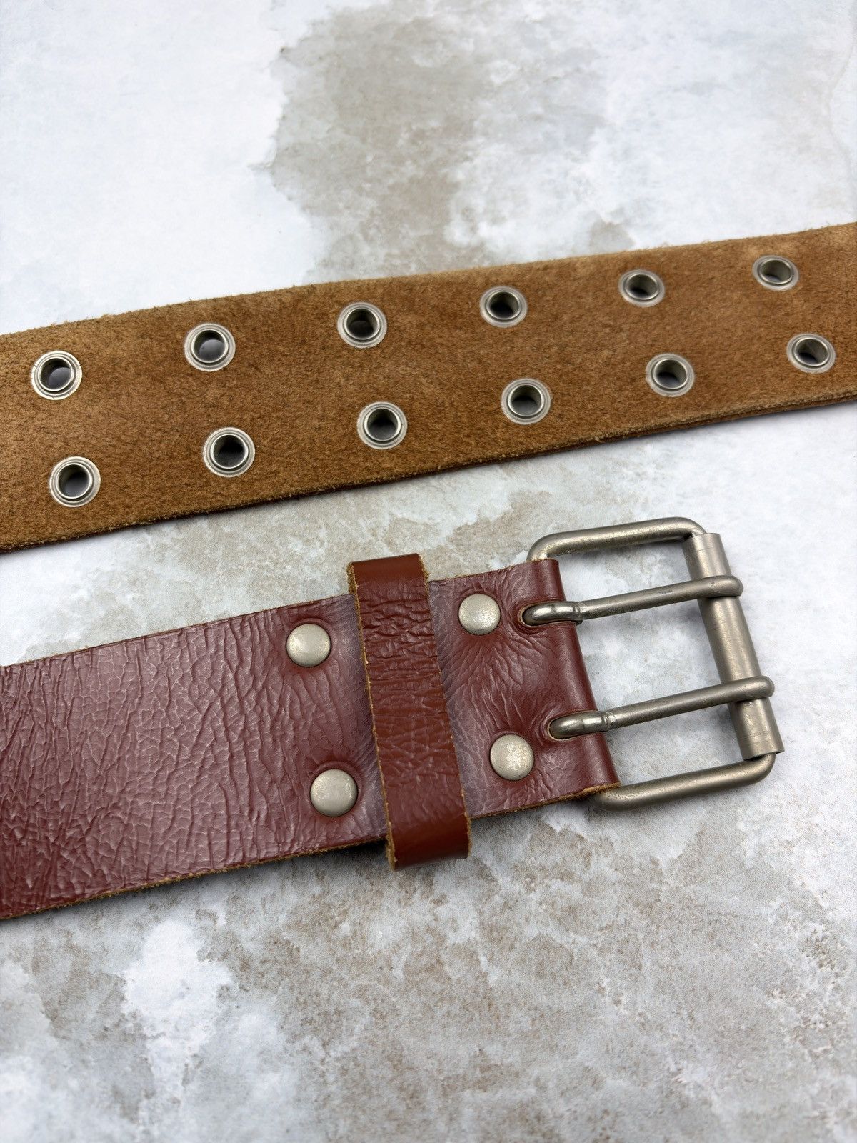 Comme des Garcons Comme des Garcons Homme Plus Prong Buckle Leather Belt Size ONE SIZE - 3 Thumbnail