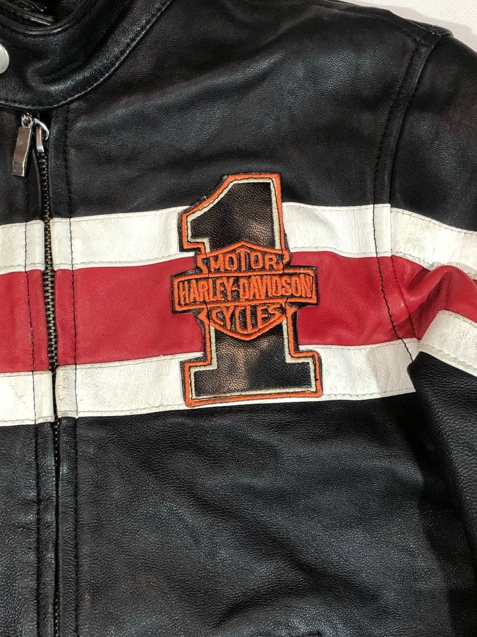 Vintage Harley Davidson Leather Jacket Moto Biker Size US XS / EU 42 / 0 - 4 Thumbnail