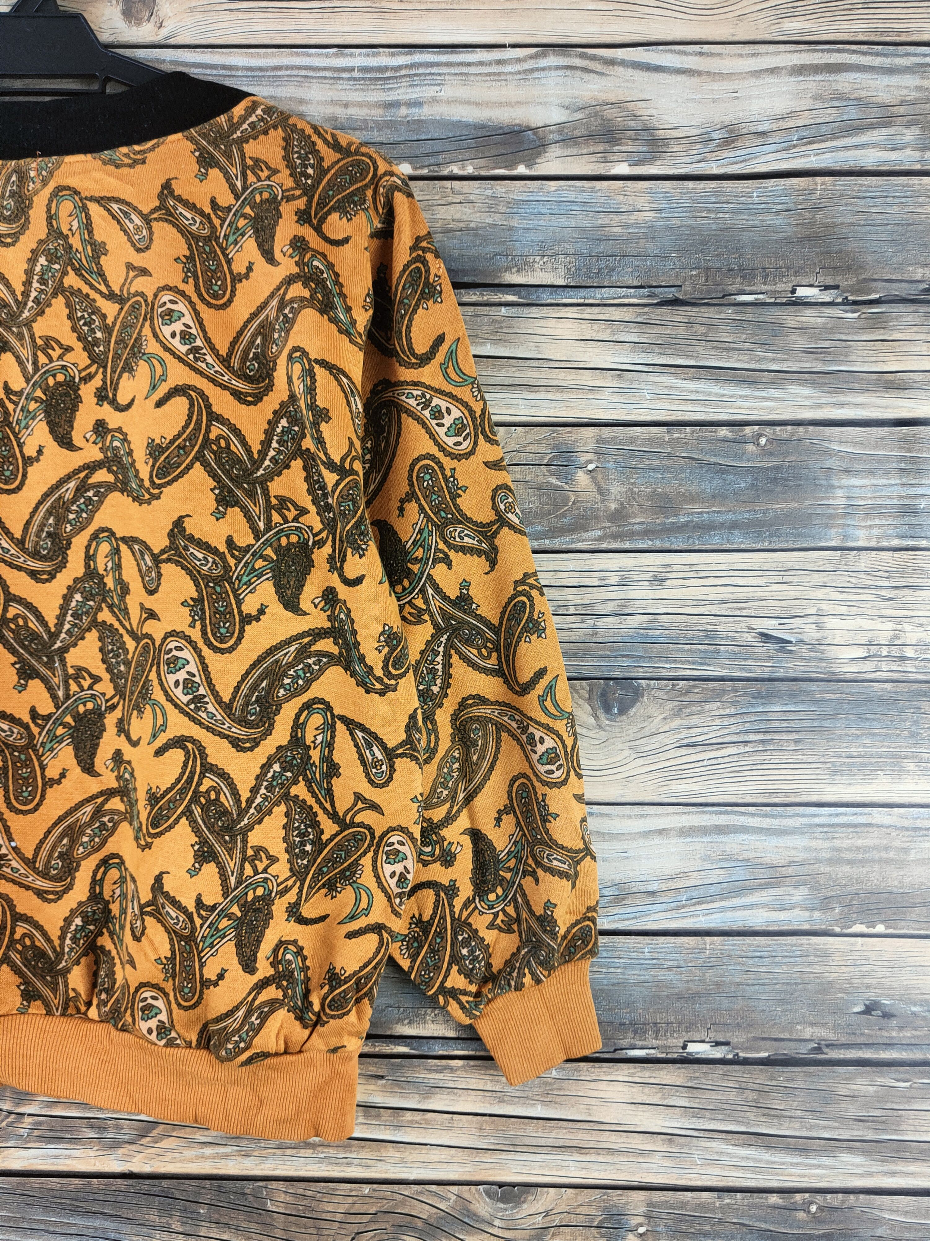 Japanese Brand Vintage Full Print Life is Art Mustard Sweatshirts Size M / US 6-8 / IT 42-44 - 11 Thumbnail