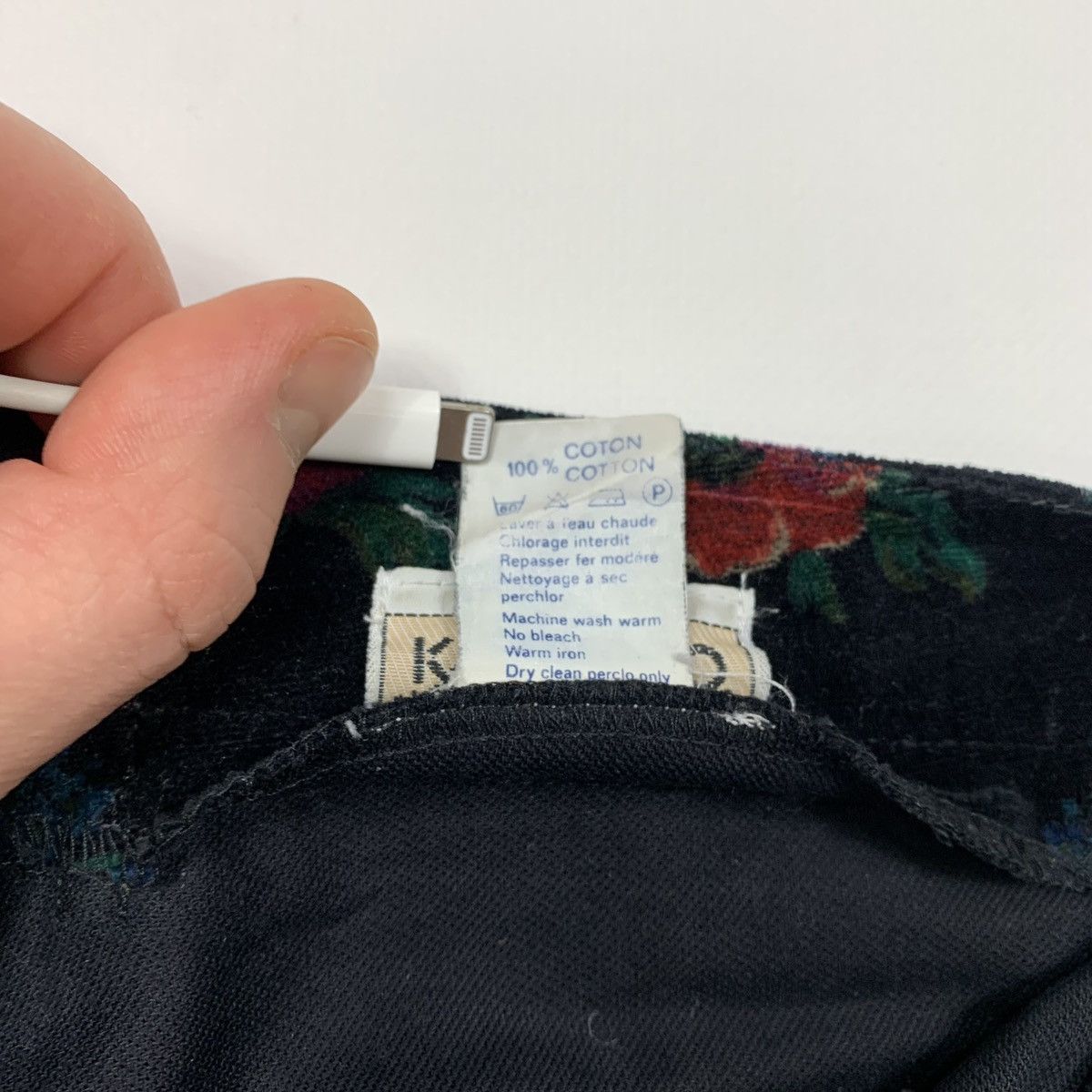 Kenzo Kenzo Vilvet Flowers Pant Vintage 80s Made In France Size 26" / US 2 / IT 38 - 9 Thumbnail