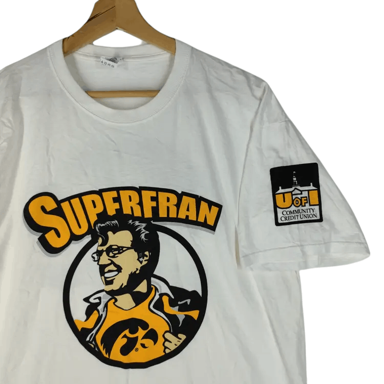 Fruit Of The Loom IOWA Hawkeyes Basketball Coach Francis John McCaffery Tshirt Size US XL / EU 56 / 4 - 3 Thumbnail